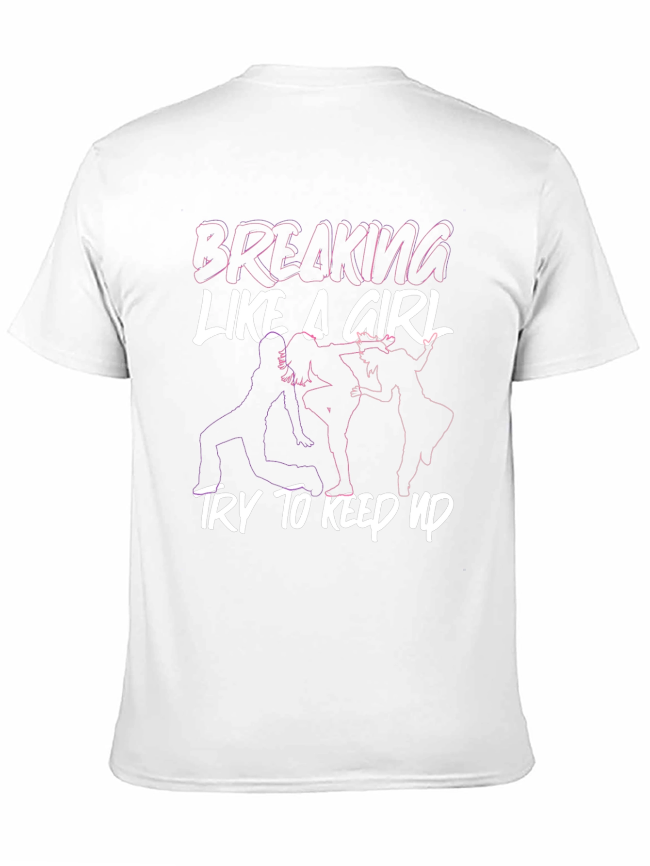 Breaking Like A Girl Graphic Tee - Black