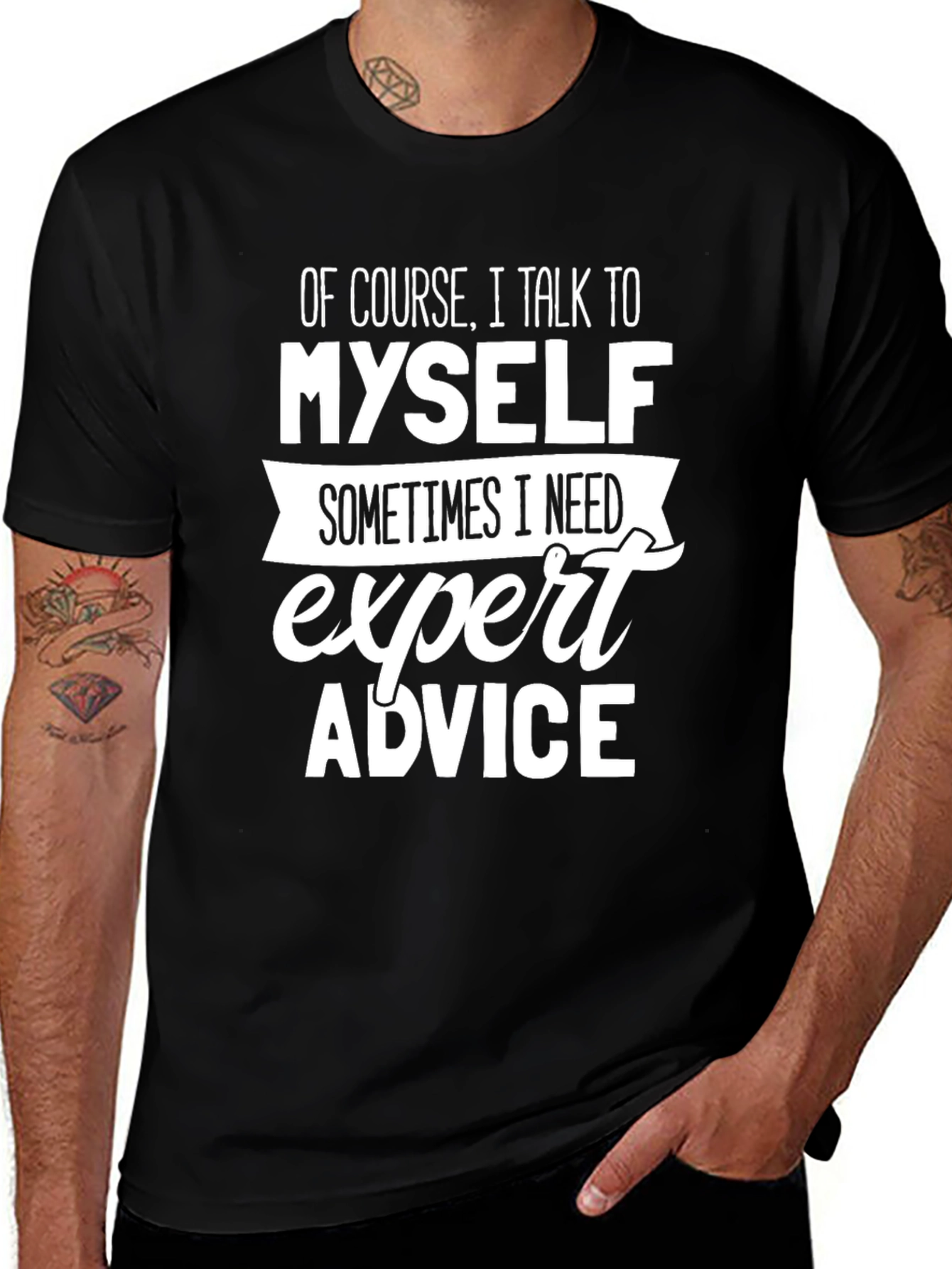 Of Course I Talk To Myself Funny Graphic T-Shirt