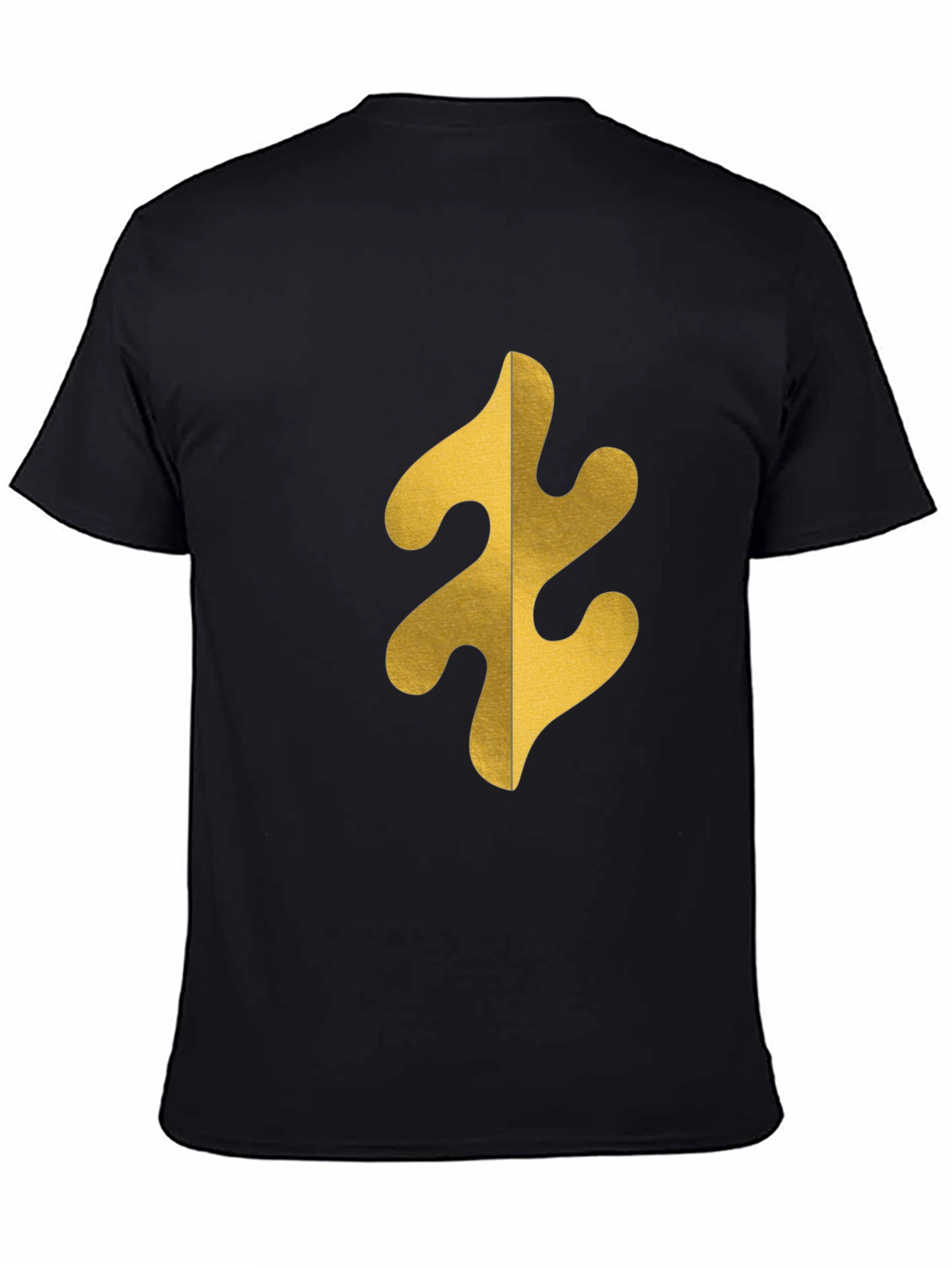 Abstract Graphic Tee - Bold Black