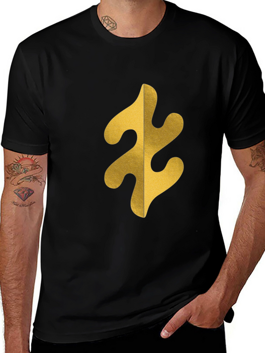 Abstract Graphic Tee - Bold Black