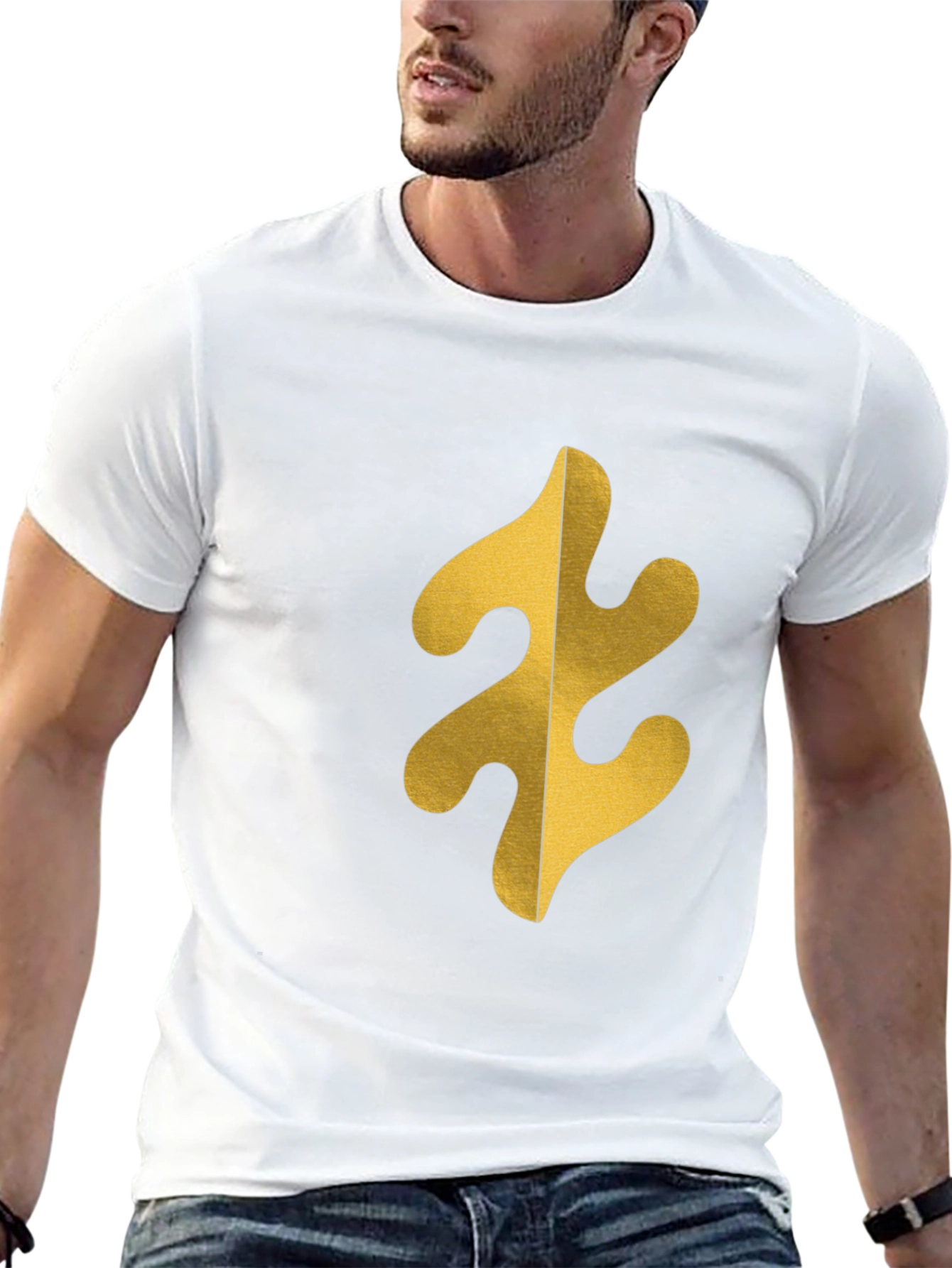 Abstract Graphic Tee - Bold Black