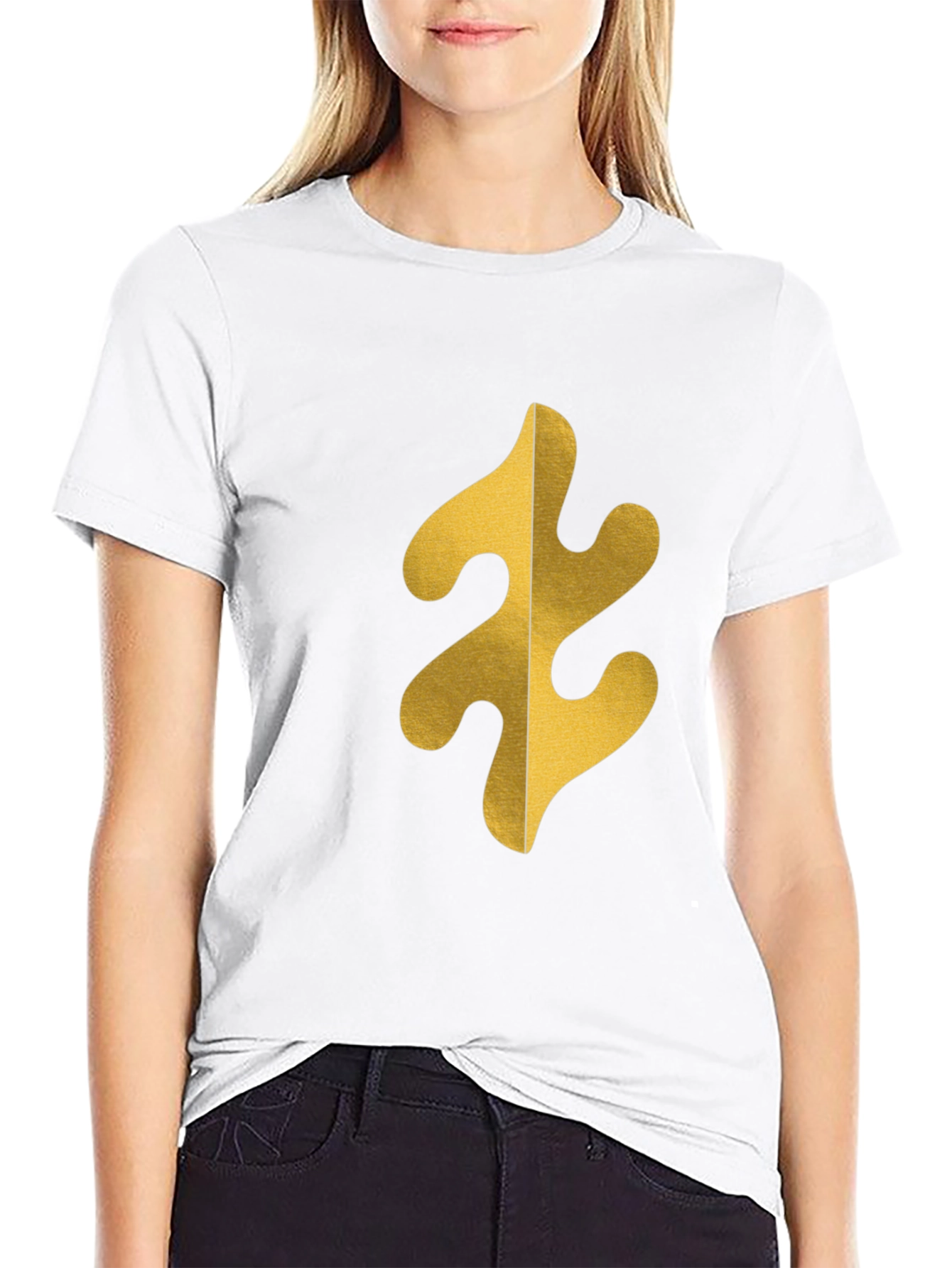 Abstract Graphic Tee - Bold Black