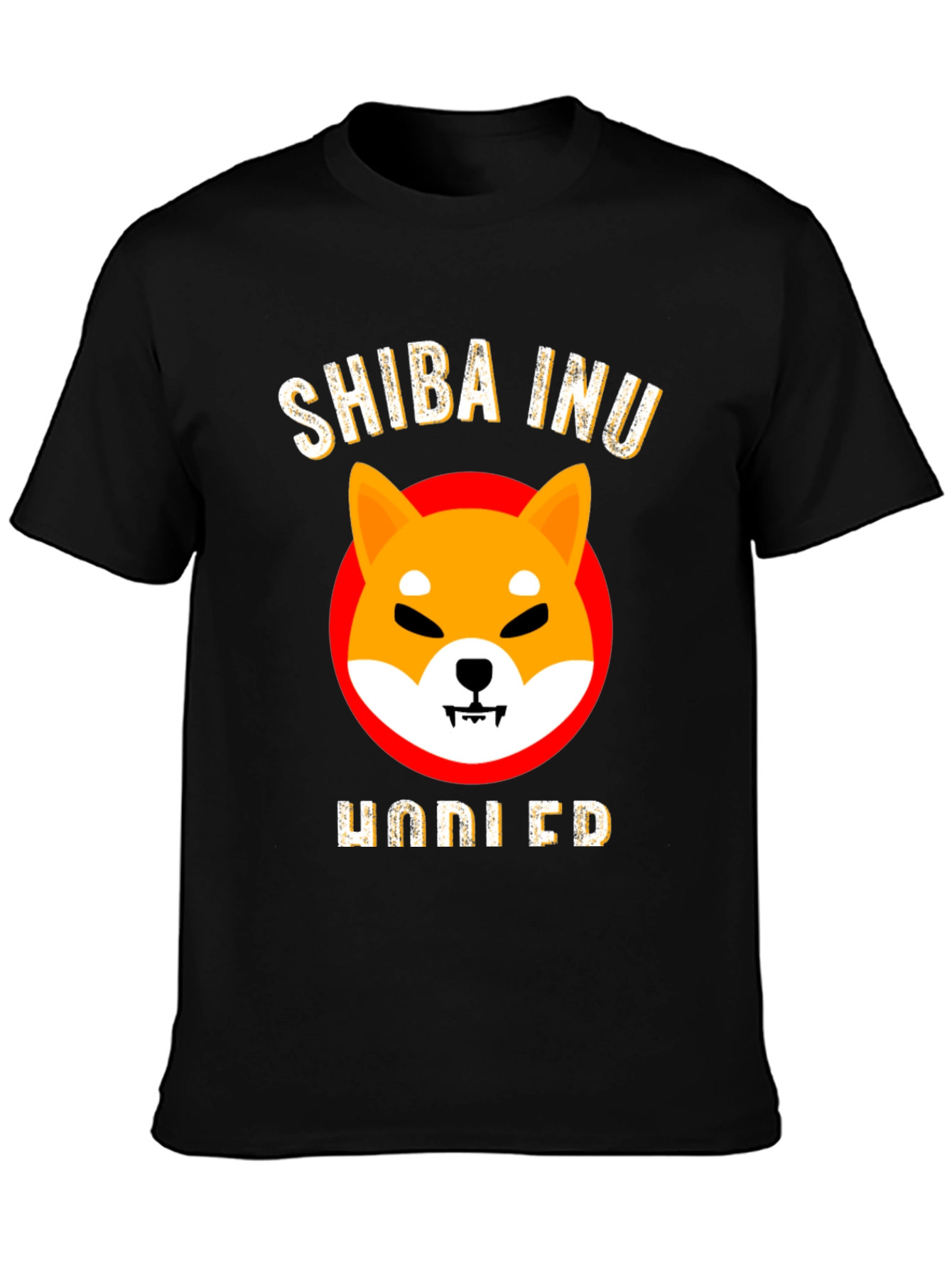 Shiba Inu HODLED Black T-Shirt