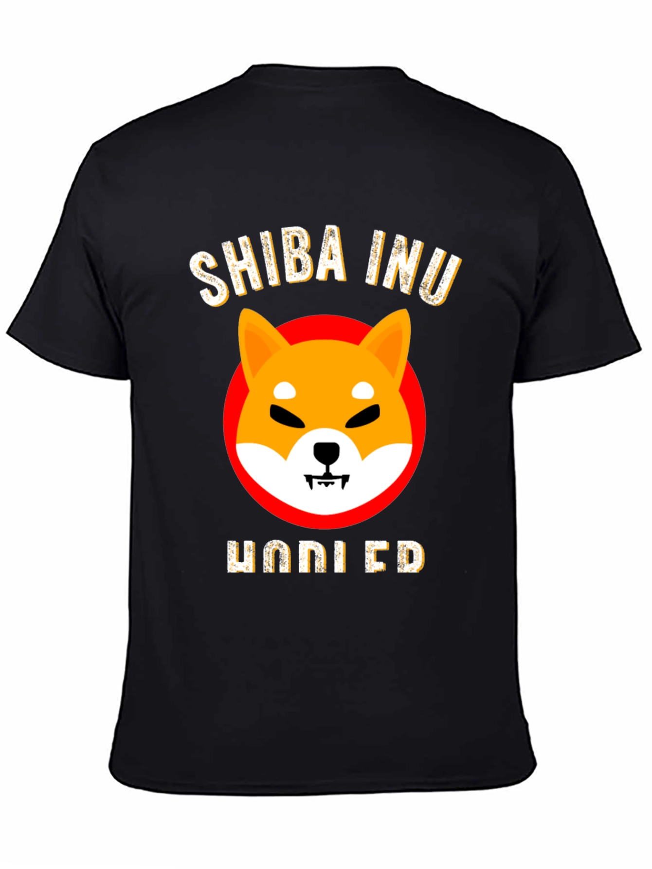 Shiba Inu HODLED Black T-Shirt