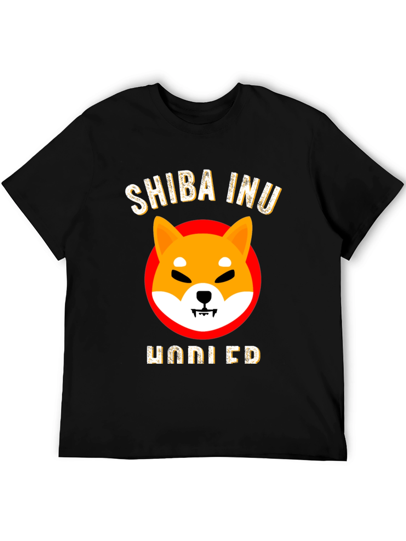 Shiba Inu HODLED Black T-Shirt