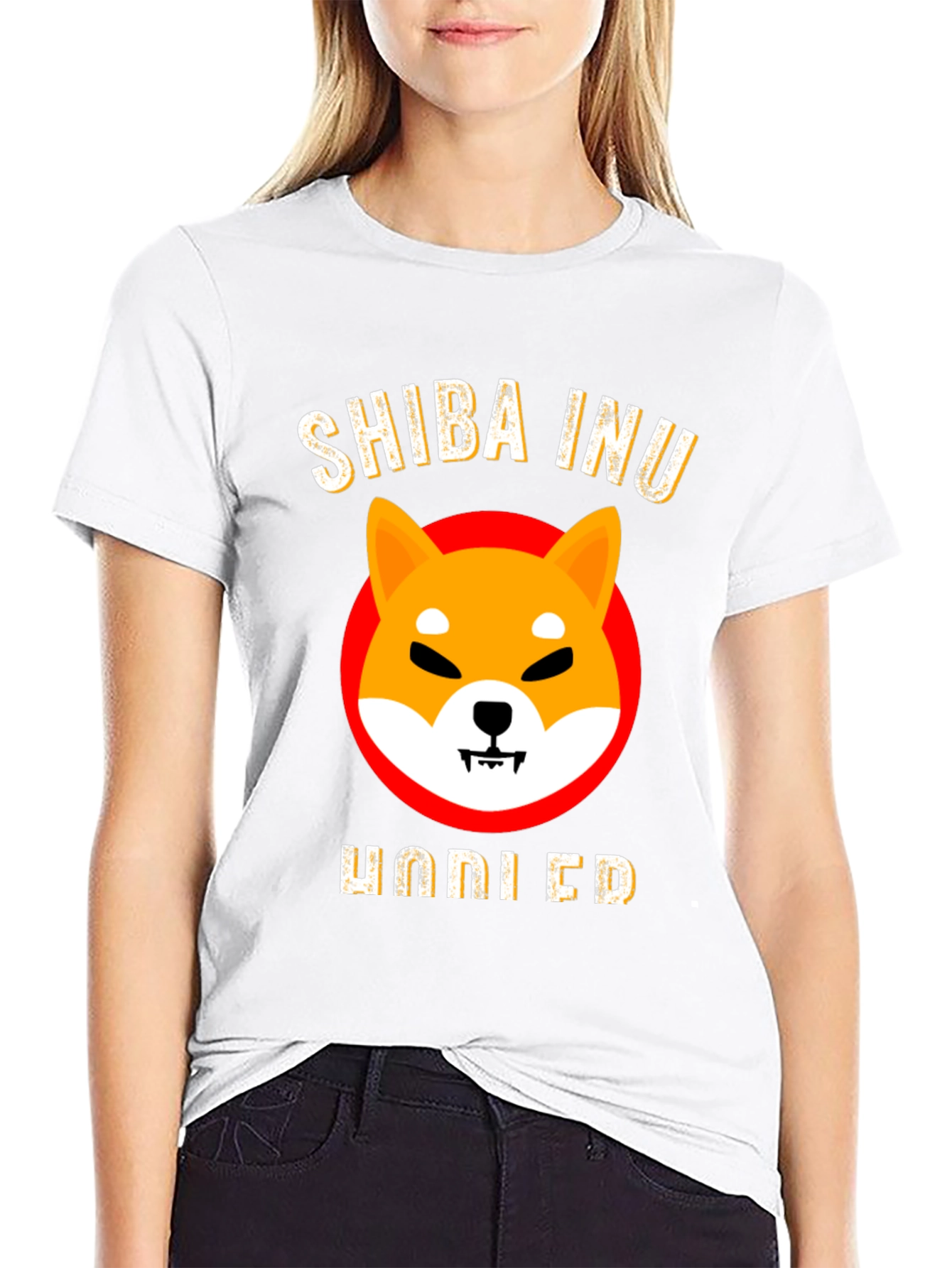 Shiba Inu HODLED Black T-Shirt