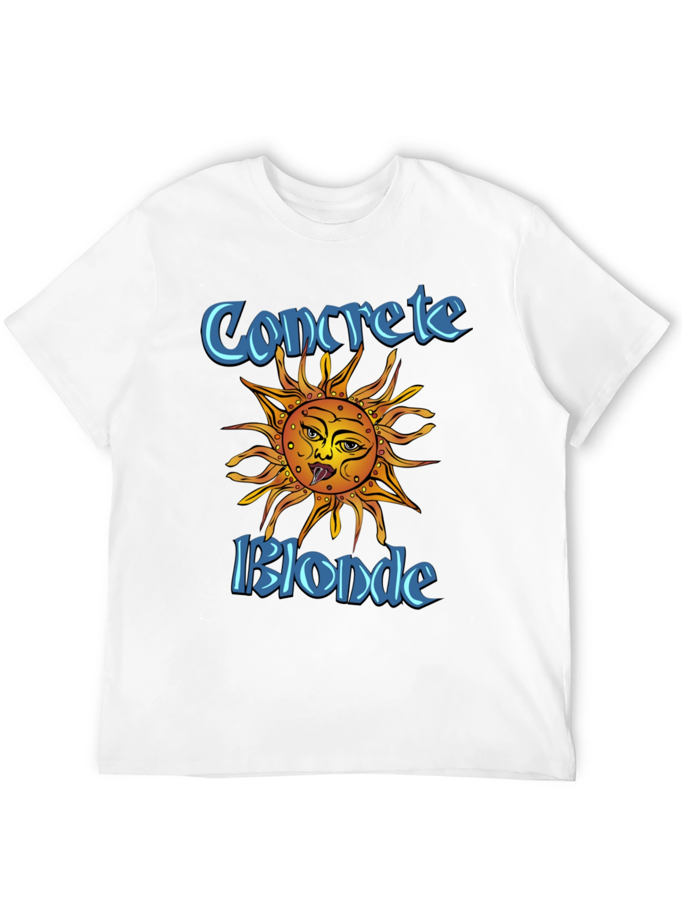 Concrete Blonde Sun Graphic Black T-Shirt