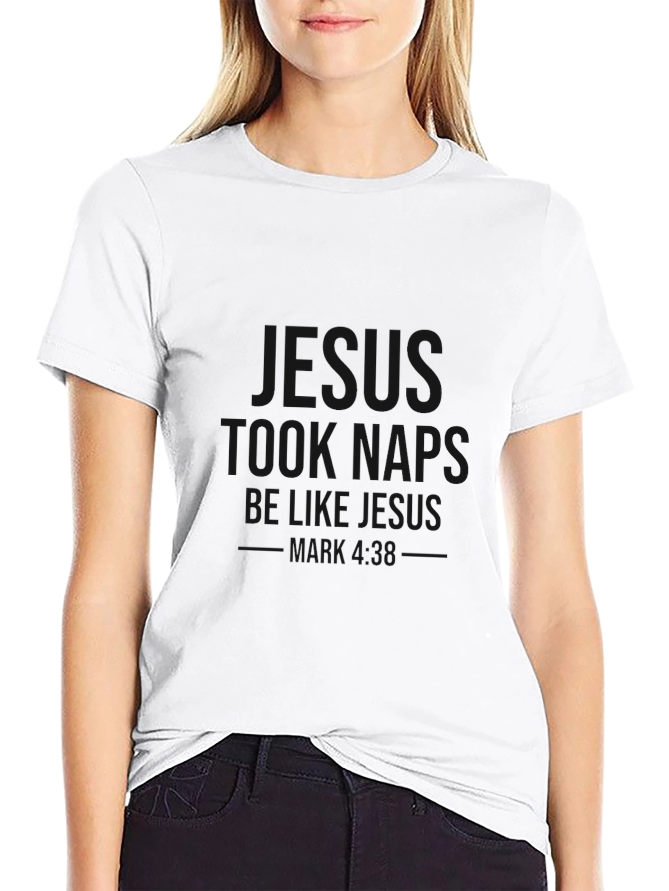 Be Like Jesus Black Graphic T-Shirt