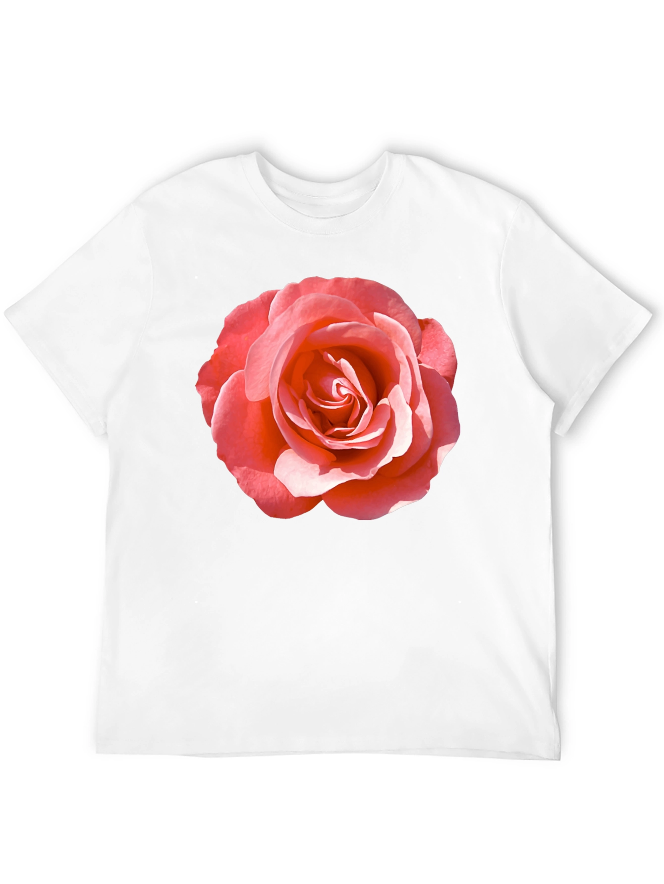 Rose Graphic Tee - Classic Black Cotton Comfort