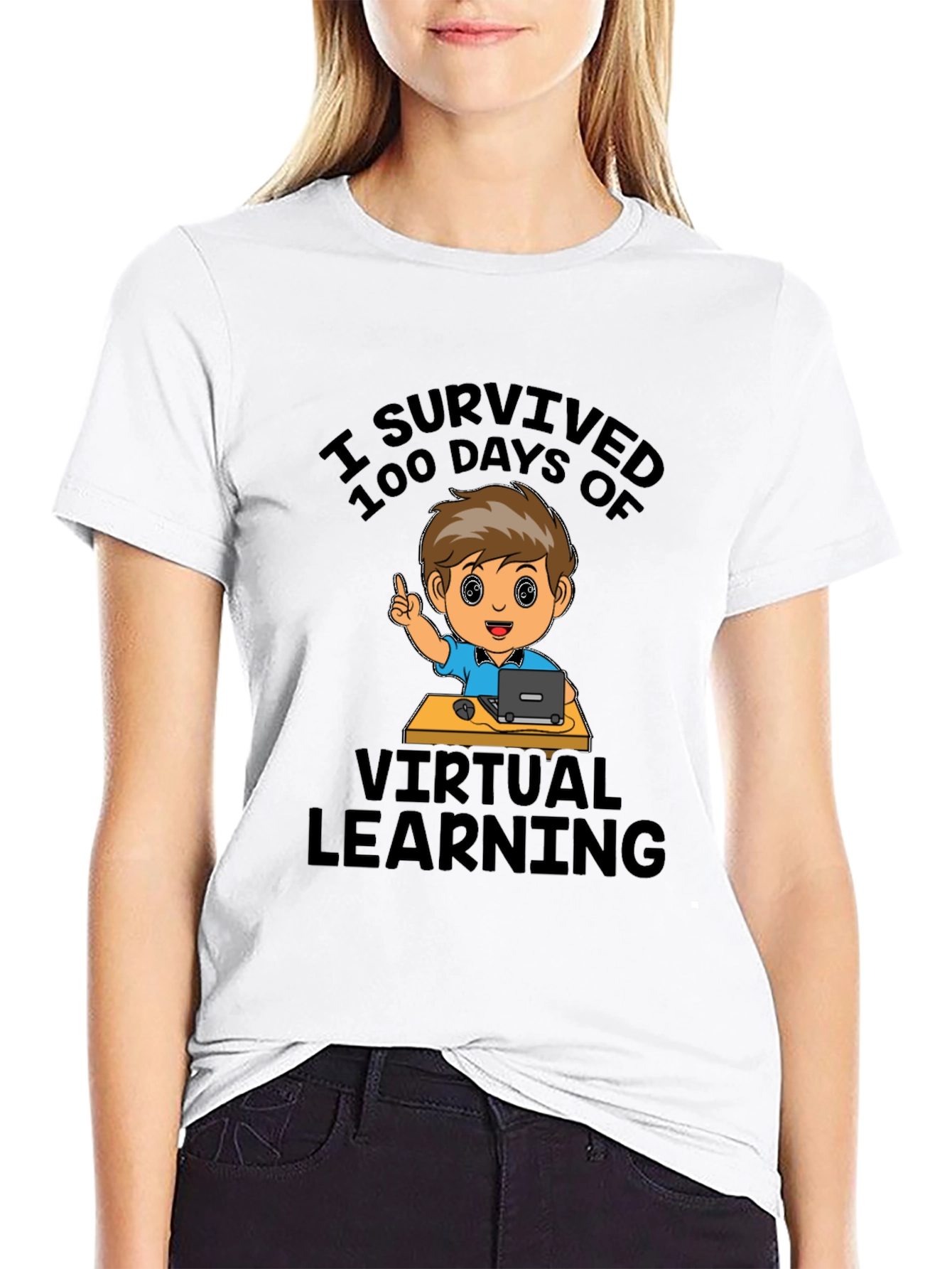 I Survived 100 Days of Virtual Learning T-Shirt
