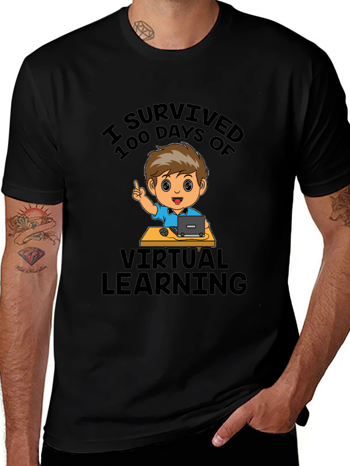 I Survived 100 Days of Virtual Learning T-Shirt