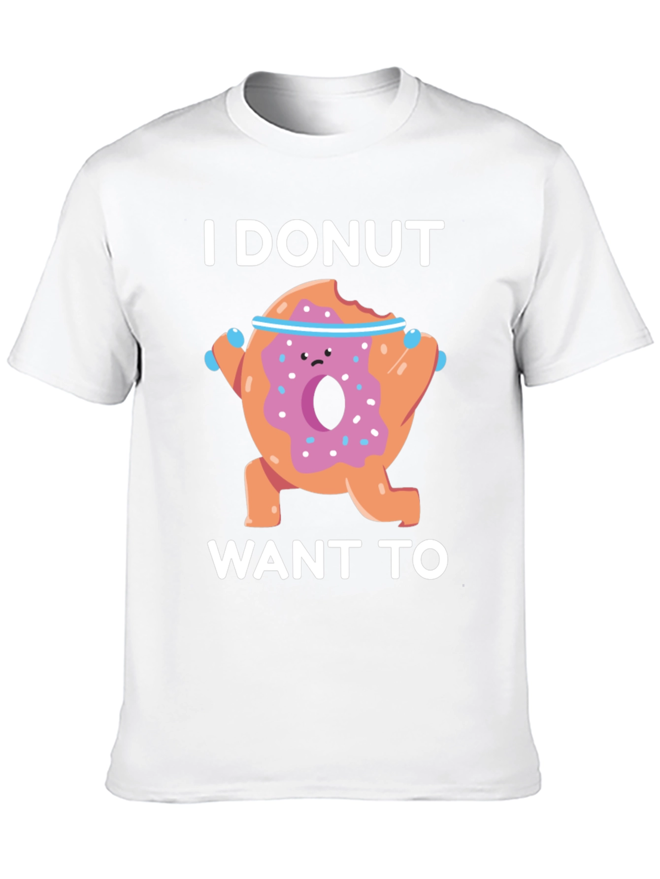 Funny Donut Workout Graphic T-Shirt