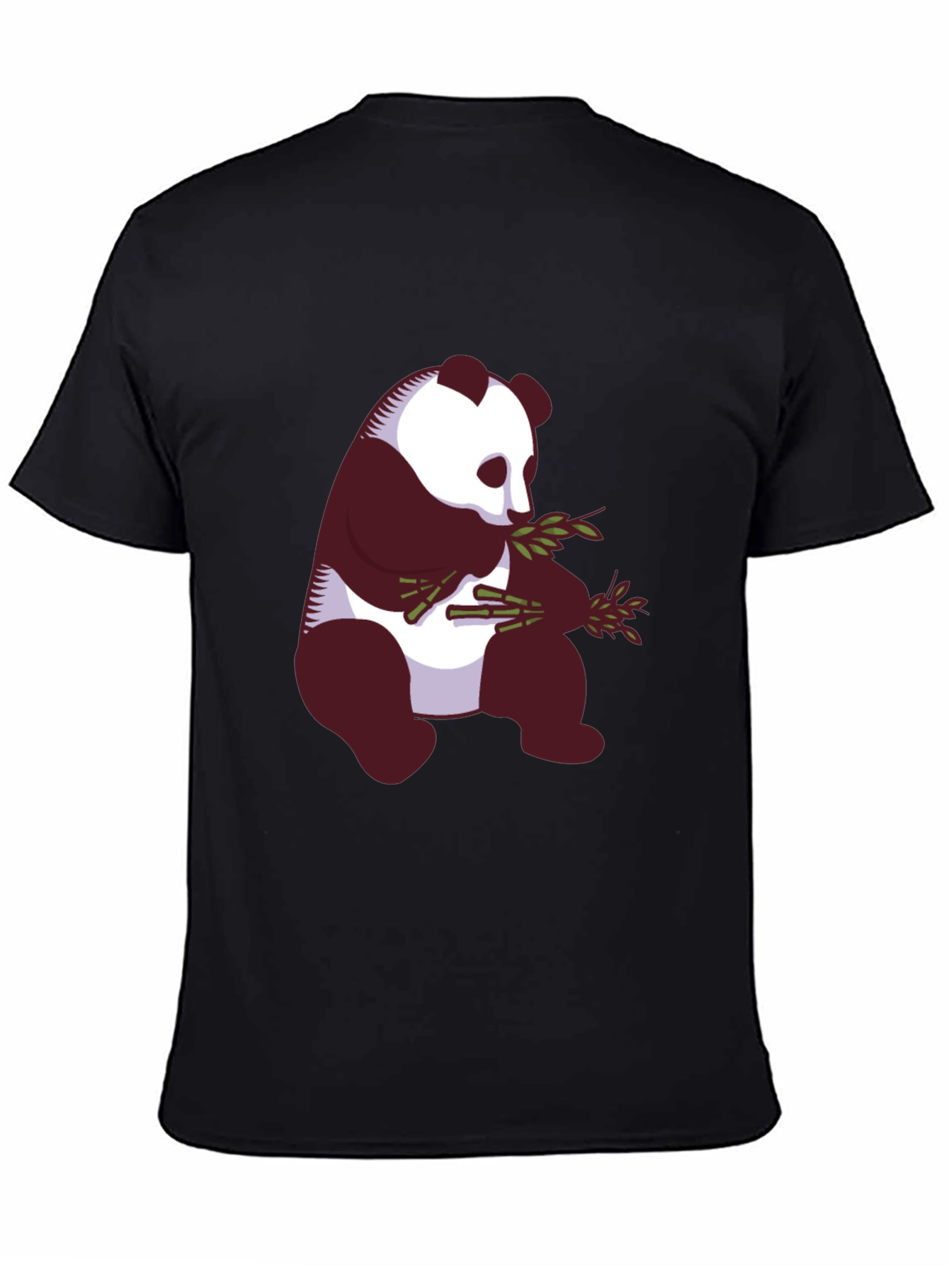 Panda Graphic Tee - Black Cotton Blend