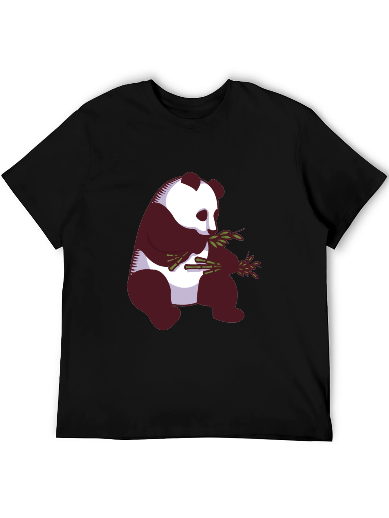 Panda Graphic Tee - Black Cotton Blend