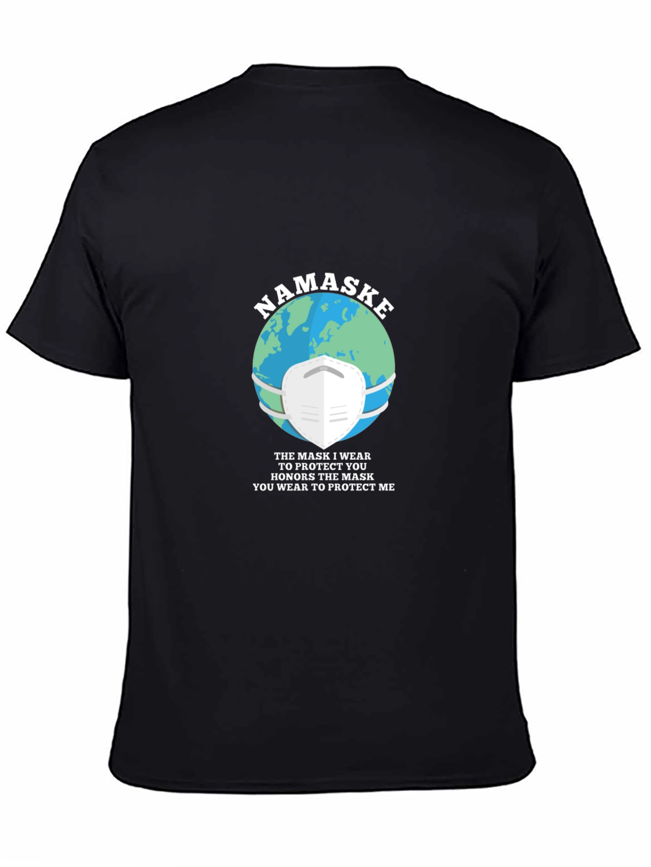 Namaste Earth Mask Graphic T-Shirt