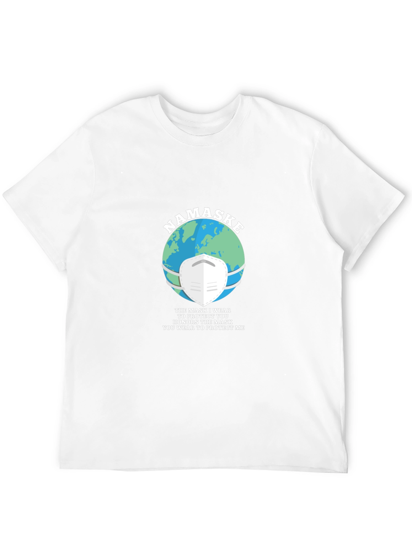Namaste Earth Mask Graphic T-Shirt