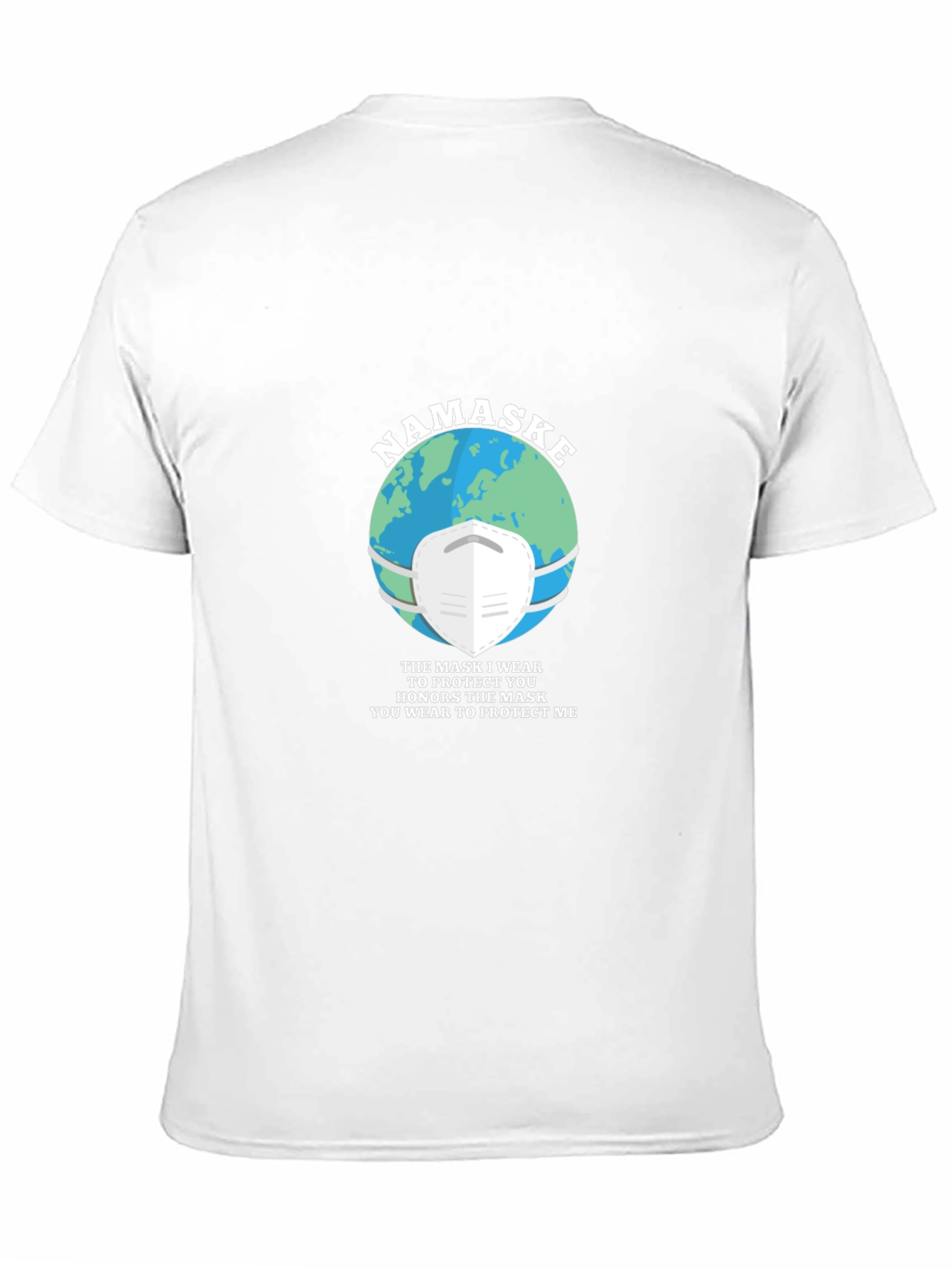 Namaste Earth Mask Graphic T-Shirt
