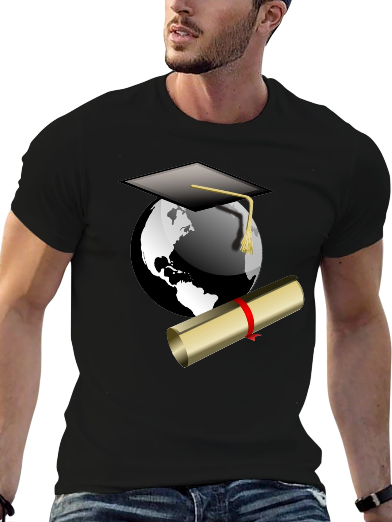 Graduation World T-Shirt - Celebrate Your Global Achievement