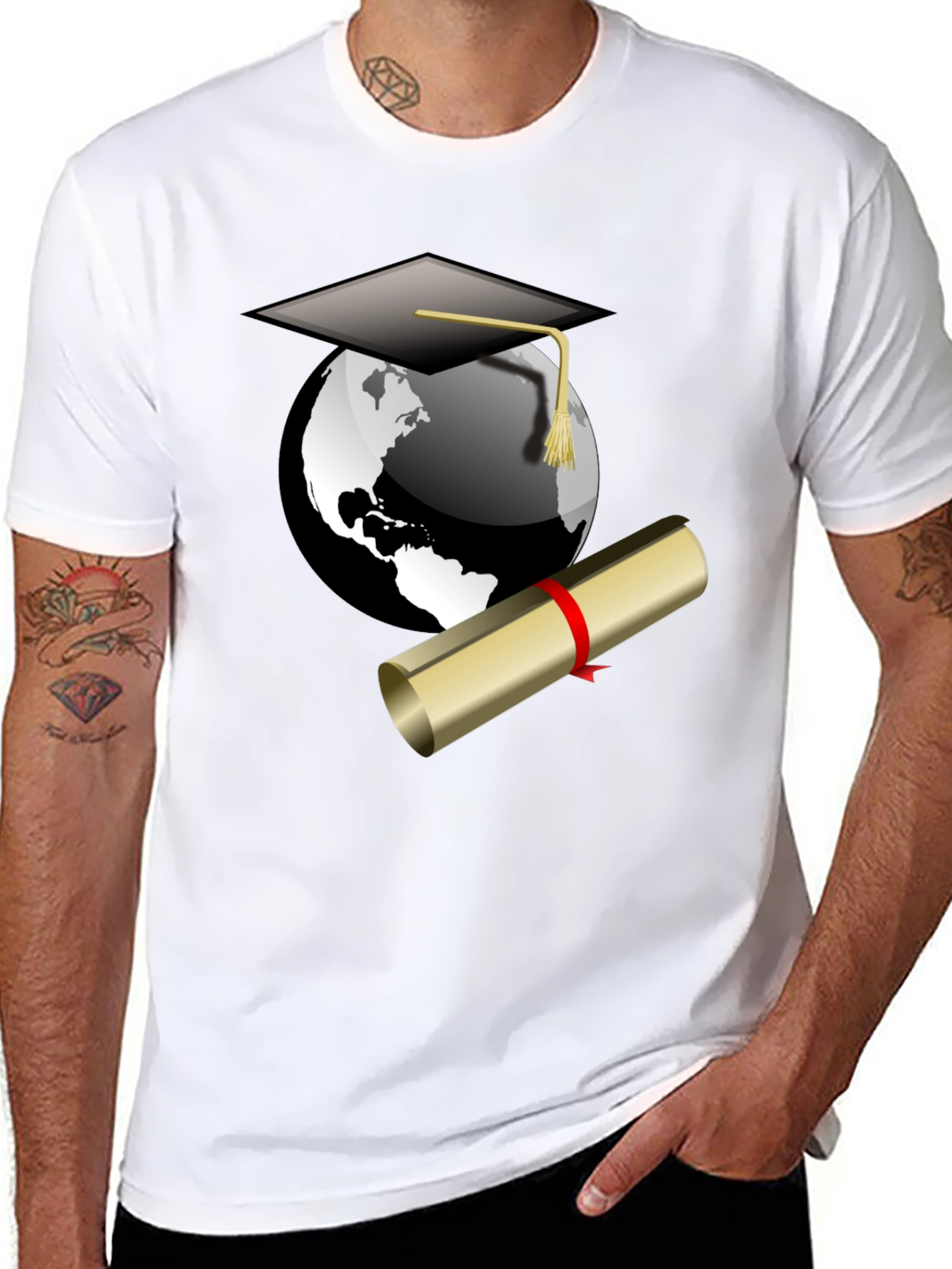 Graduation World T-Shirt - Celebrate Your Global Achievement