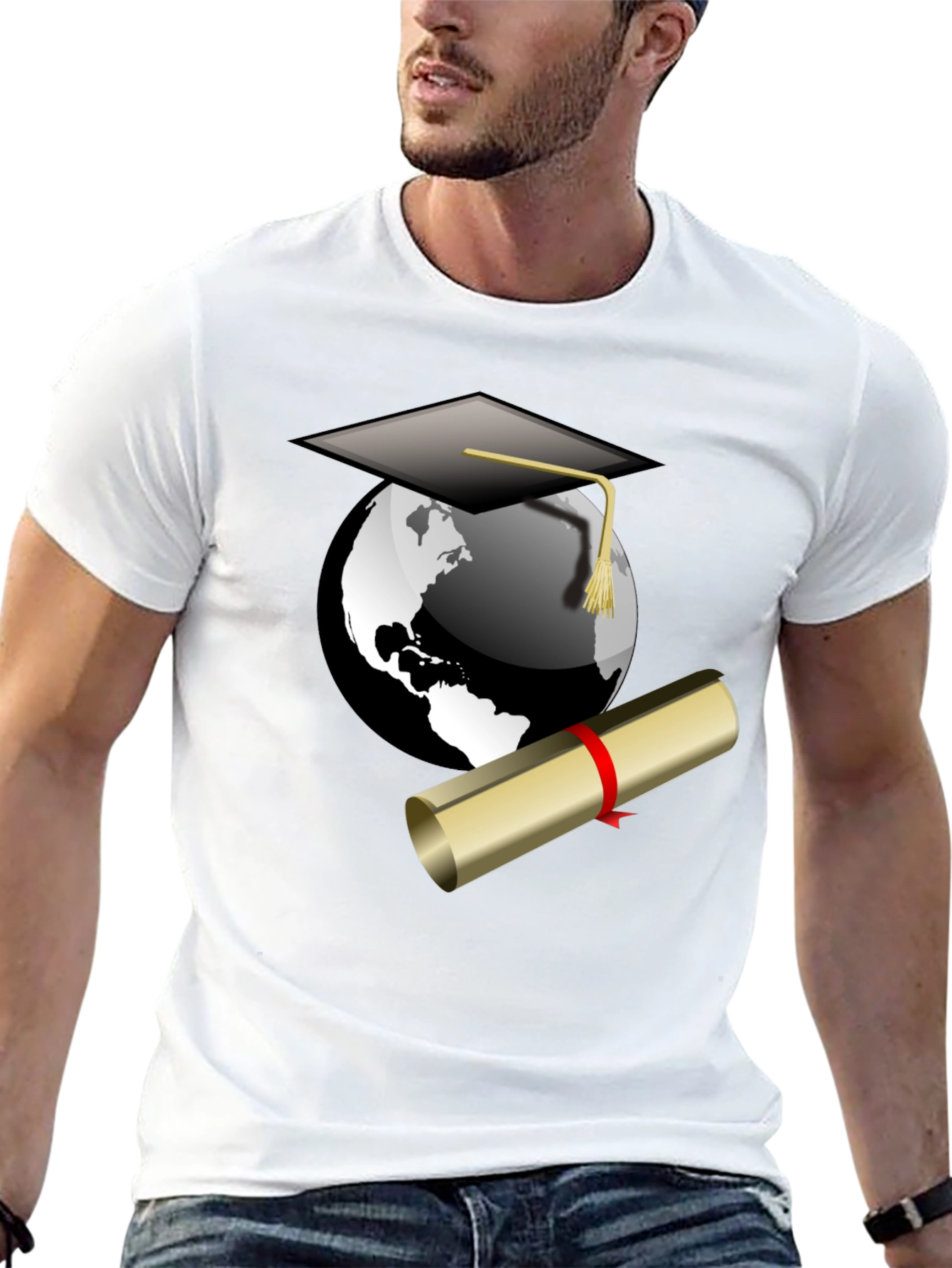 Graduation World T-Shirt - Celebrate Your Global Achievement