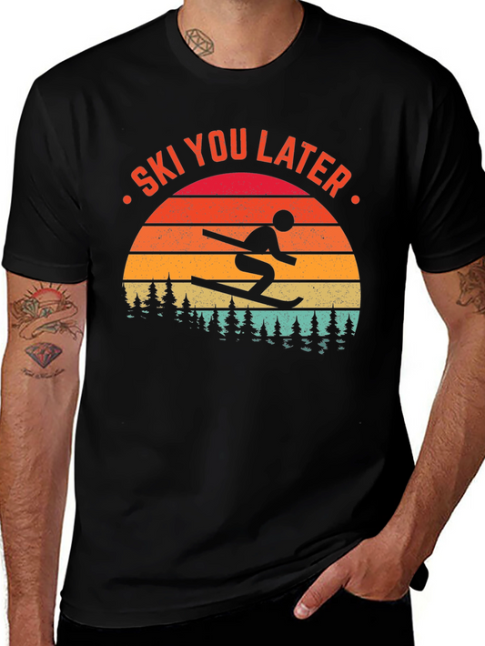 Ski You Later Graphic Tee - Winter Sports Shirt