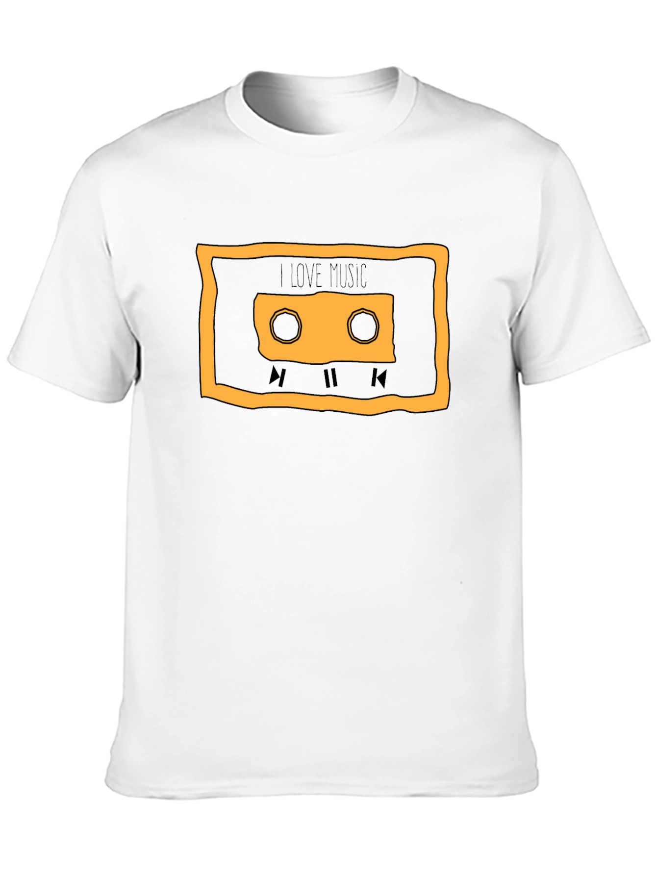 Retro Music Lover T-Shirt - Cassette Tape Design