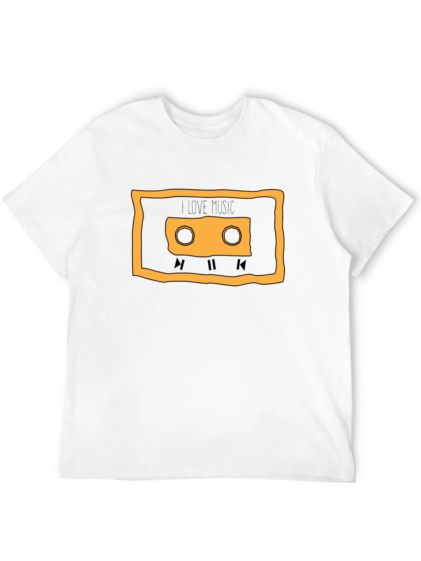 Retro Music Lover T-Shirt - Cassette Tape Design