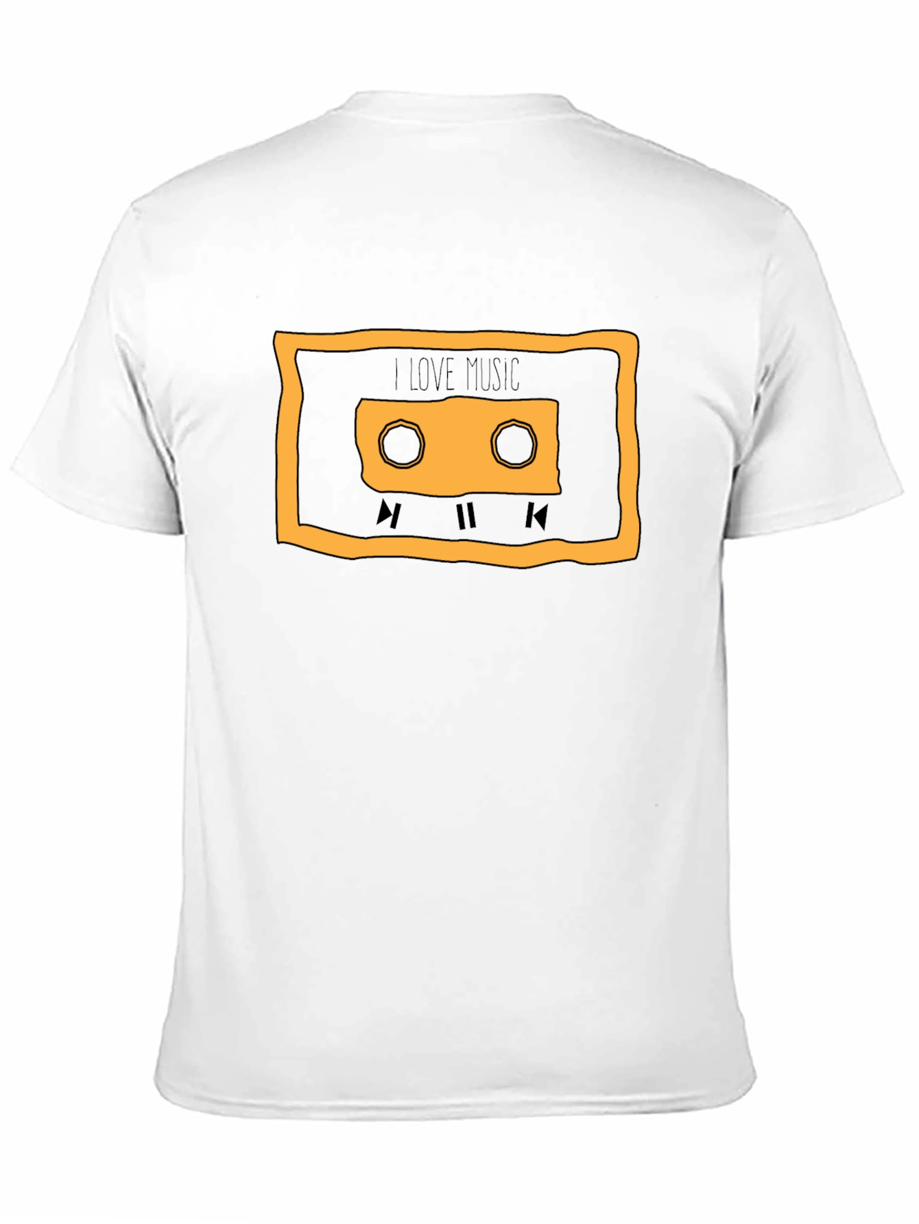 Retro Music Lover T-Shirt - Cassette Tape Design