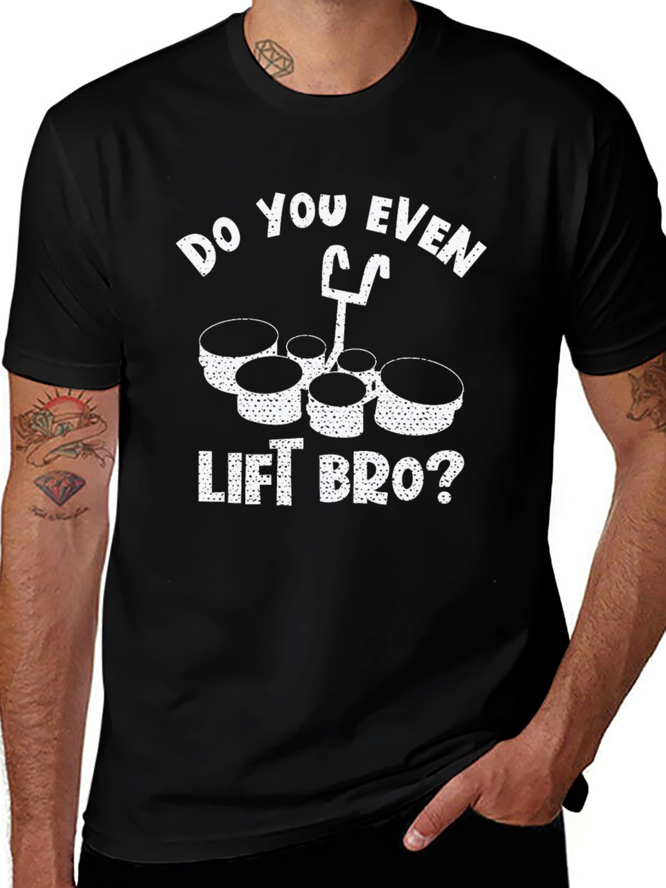Do You Even Lift Bro? Drum Set T-Shirt