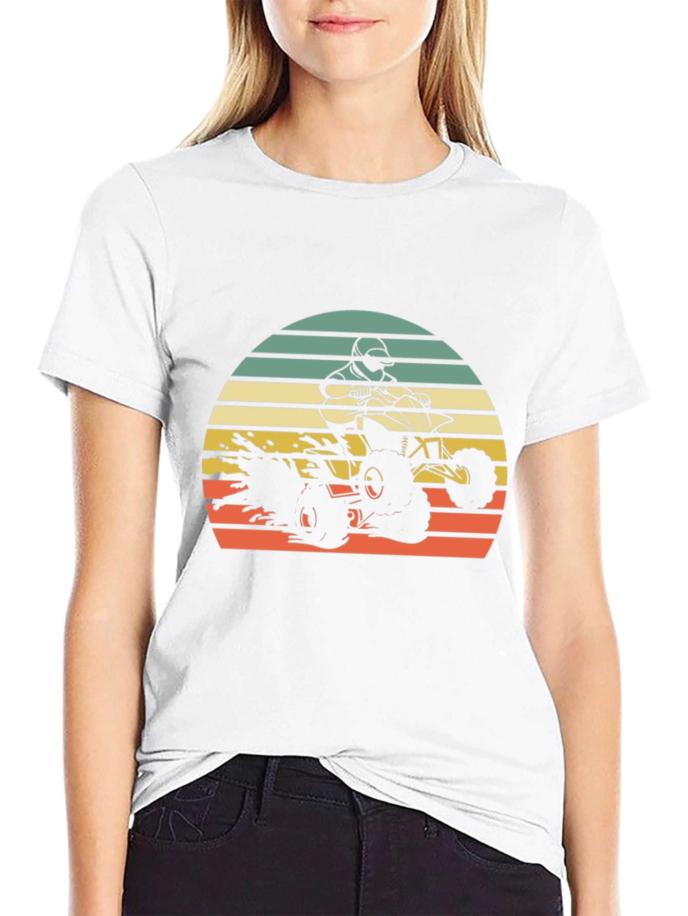 Retro ATV Rider T-Shirt - Off-Road Adventure Tee