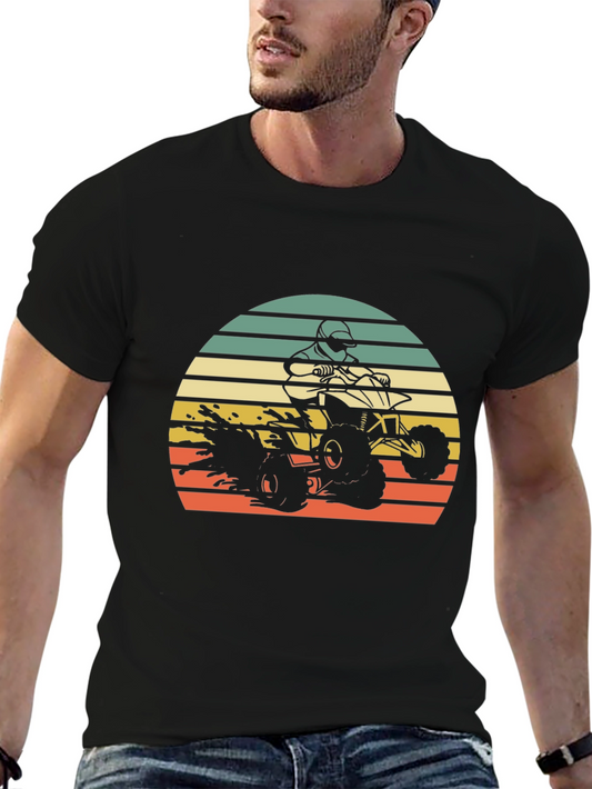 Retro ATV Rider T-Shirt - Off-Road Adventure Tee