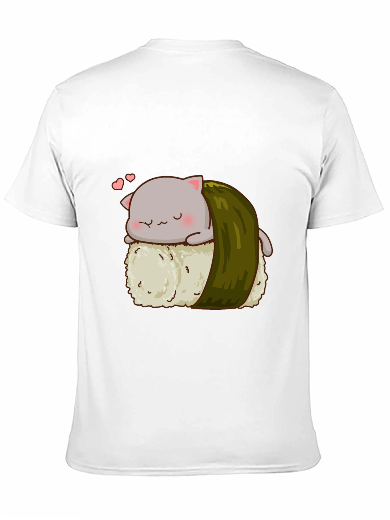 Sushi Cat Black T-Shirt
