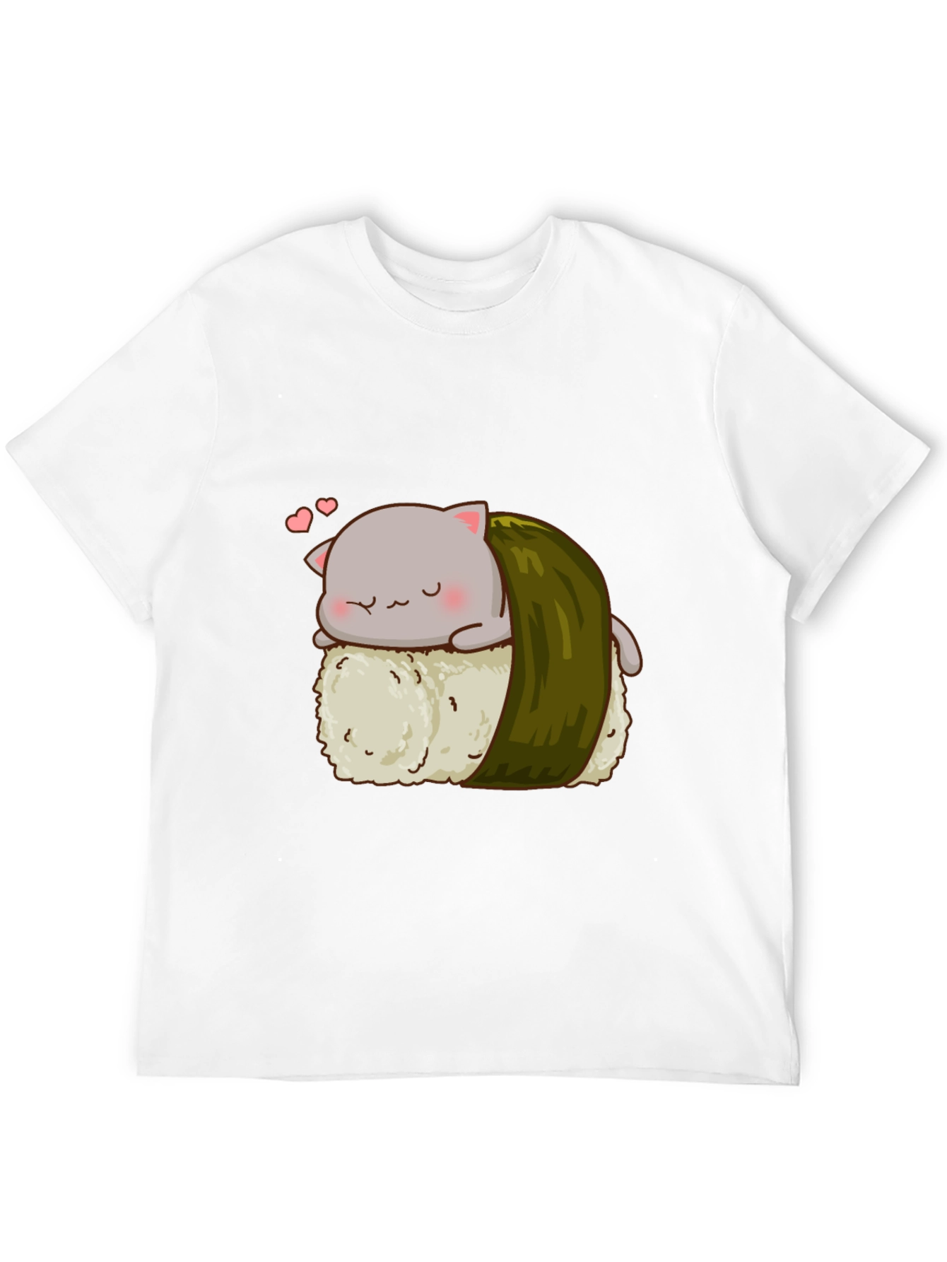 Sushi Cat Black T-Shirt