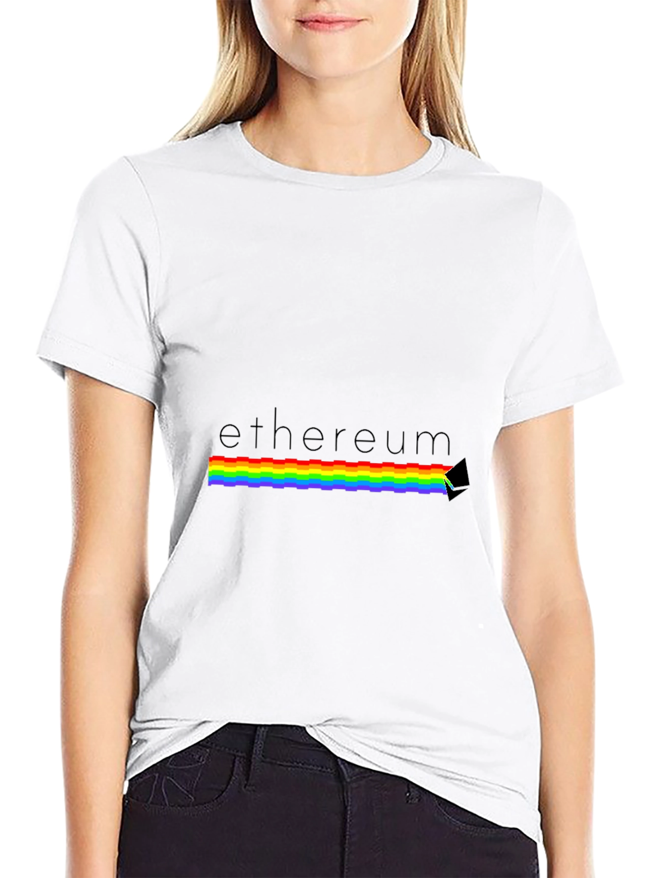 Ethereum Prism T-Shirt - Classic Black Crypto Tee