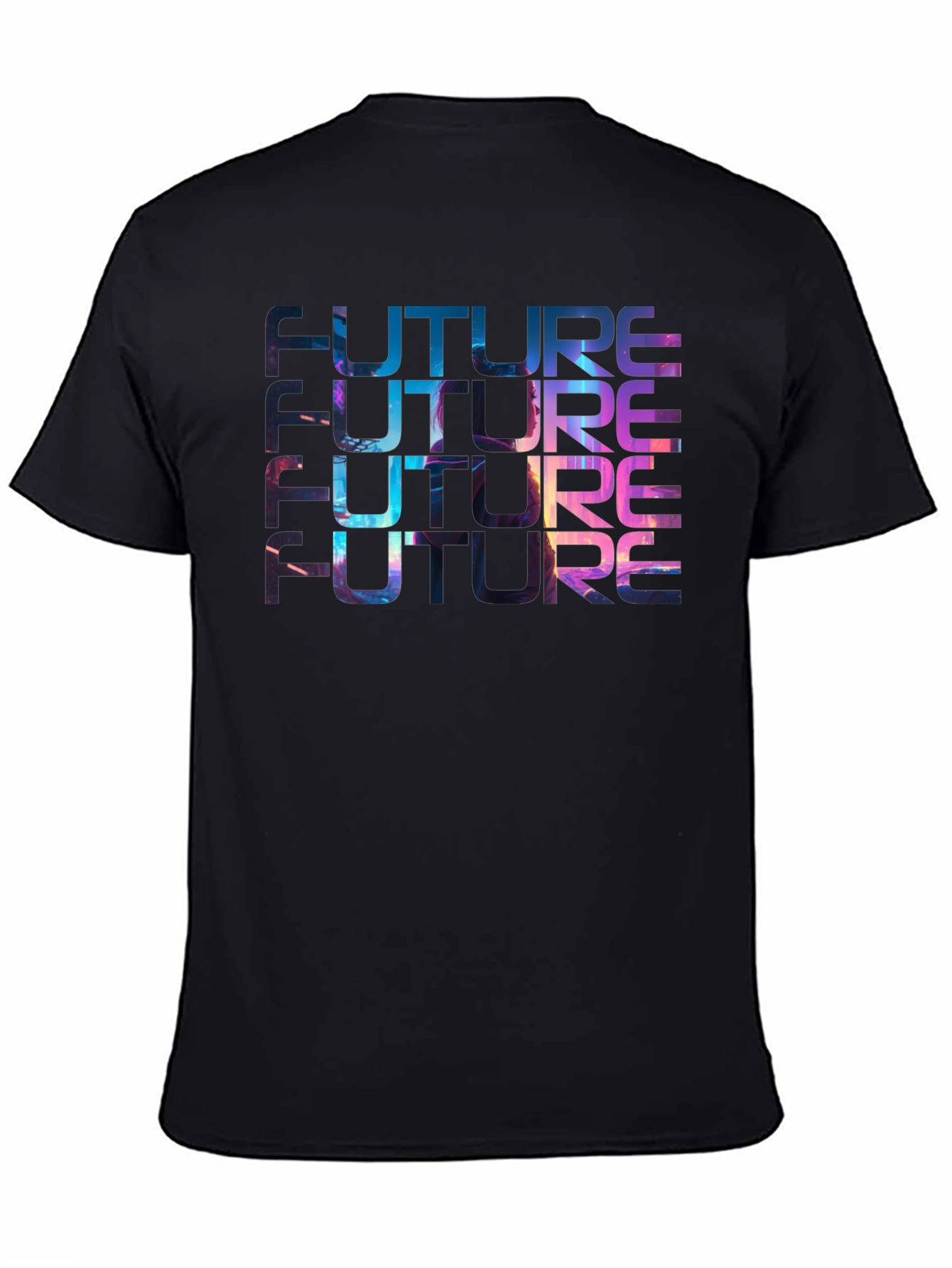 Future Graphic Tee - Galaxy Print