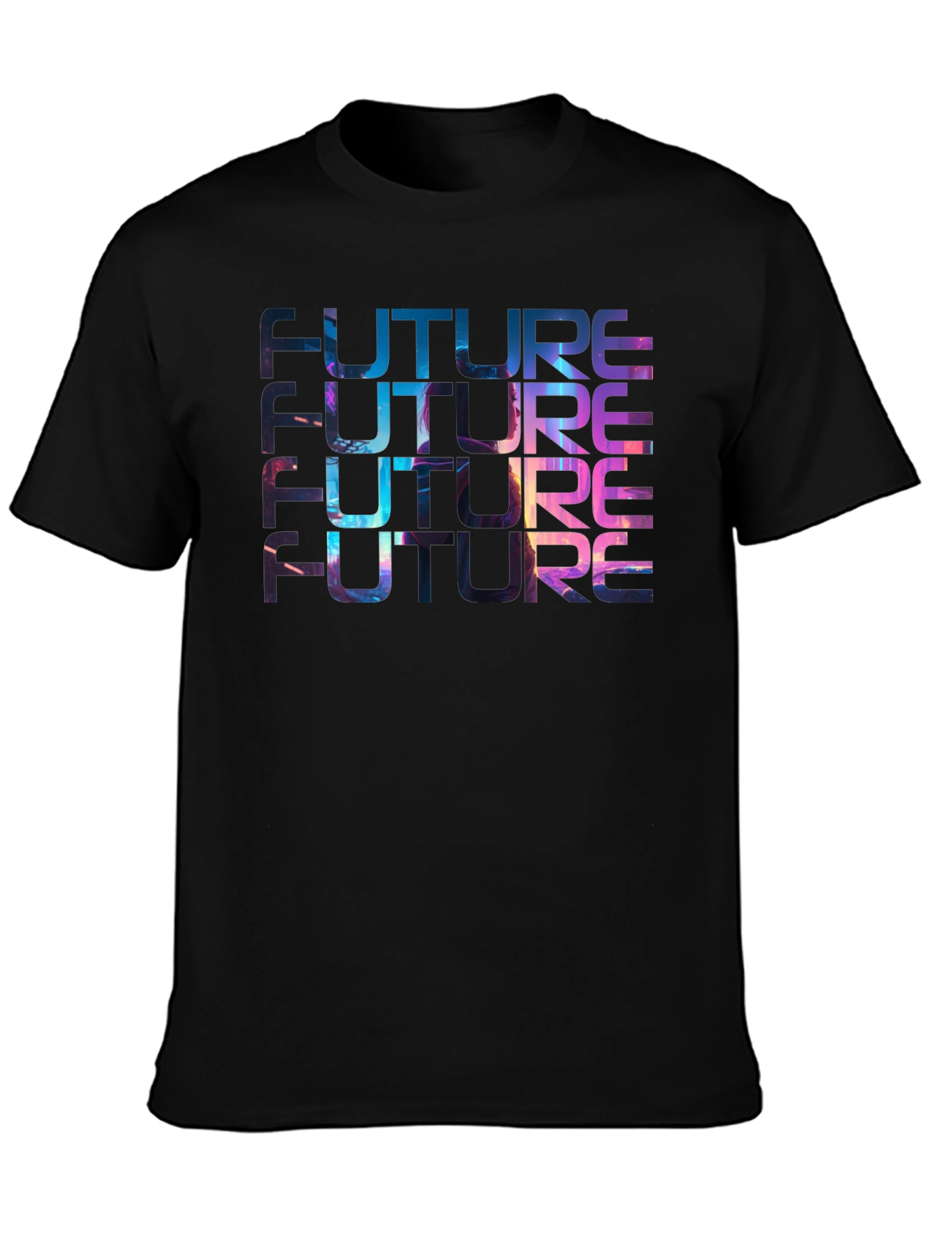 Future Graphic Tee - Galaxy Print