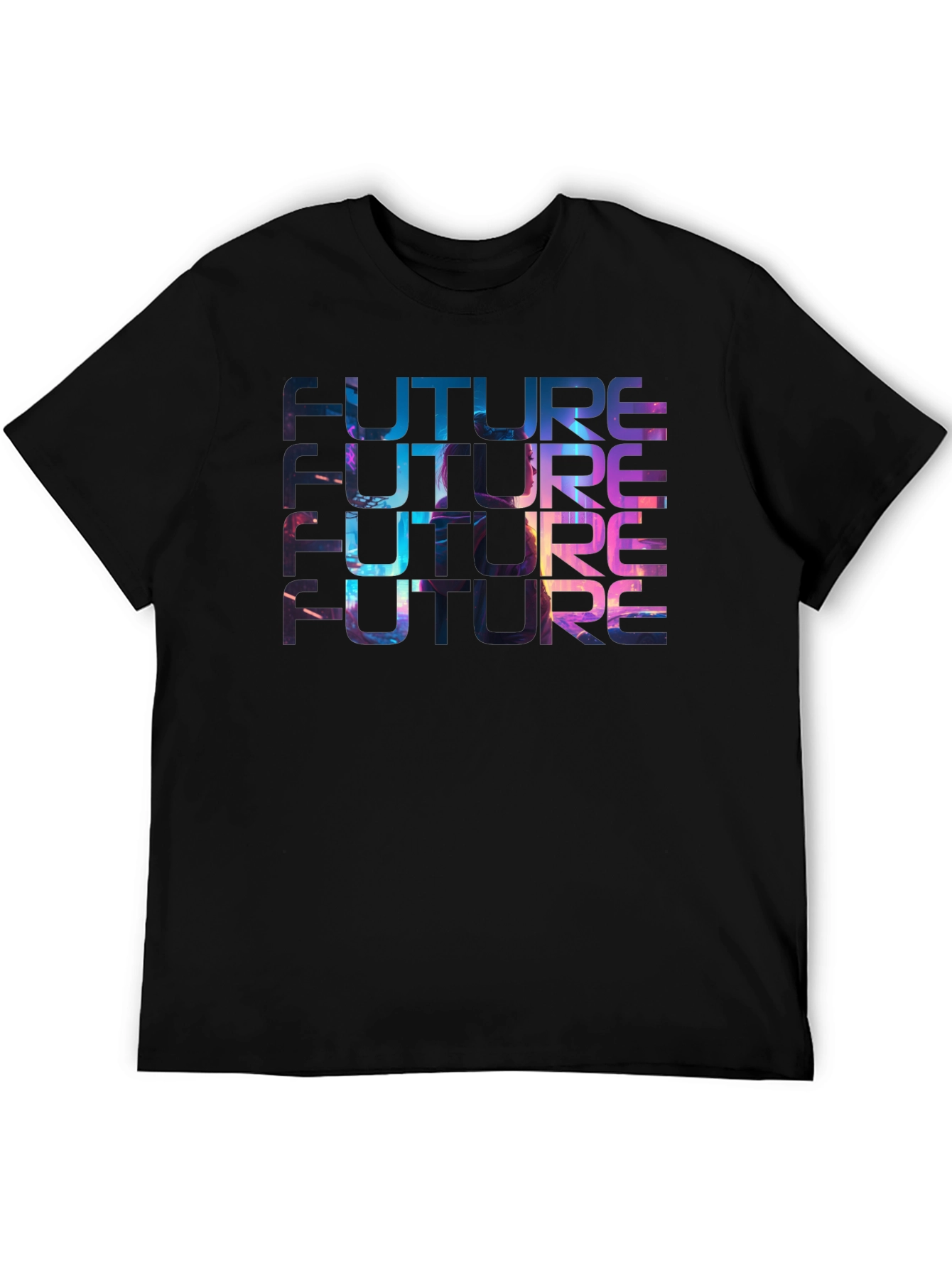 Future Graphic Tee - Galaxy Print