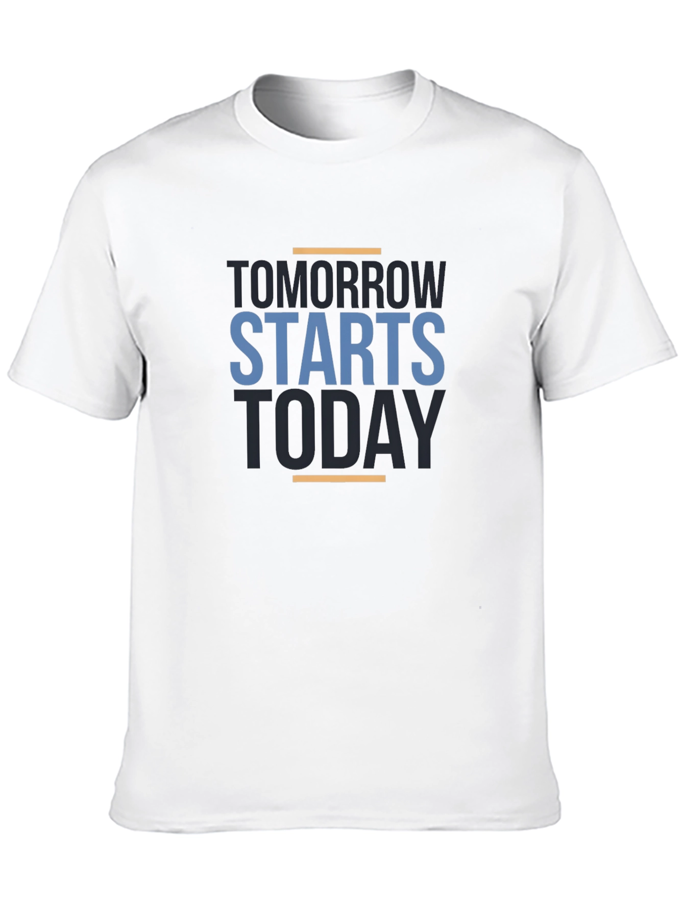 Motivational Tomorrow Starts Today Black T-Shirt