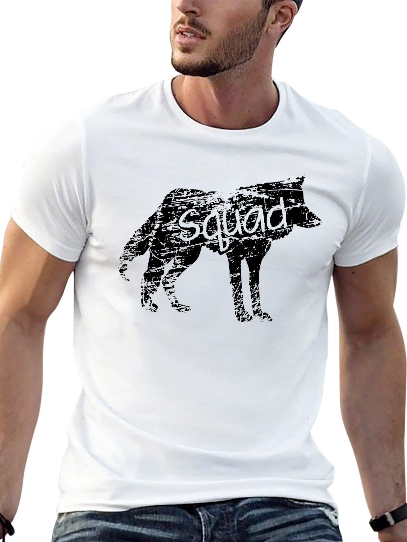 Wolf Squad Graphic Tee - Black T-Shirt