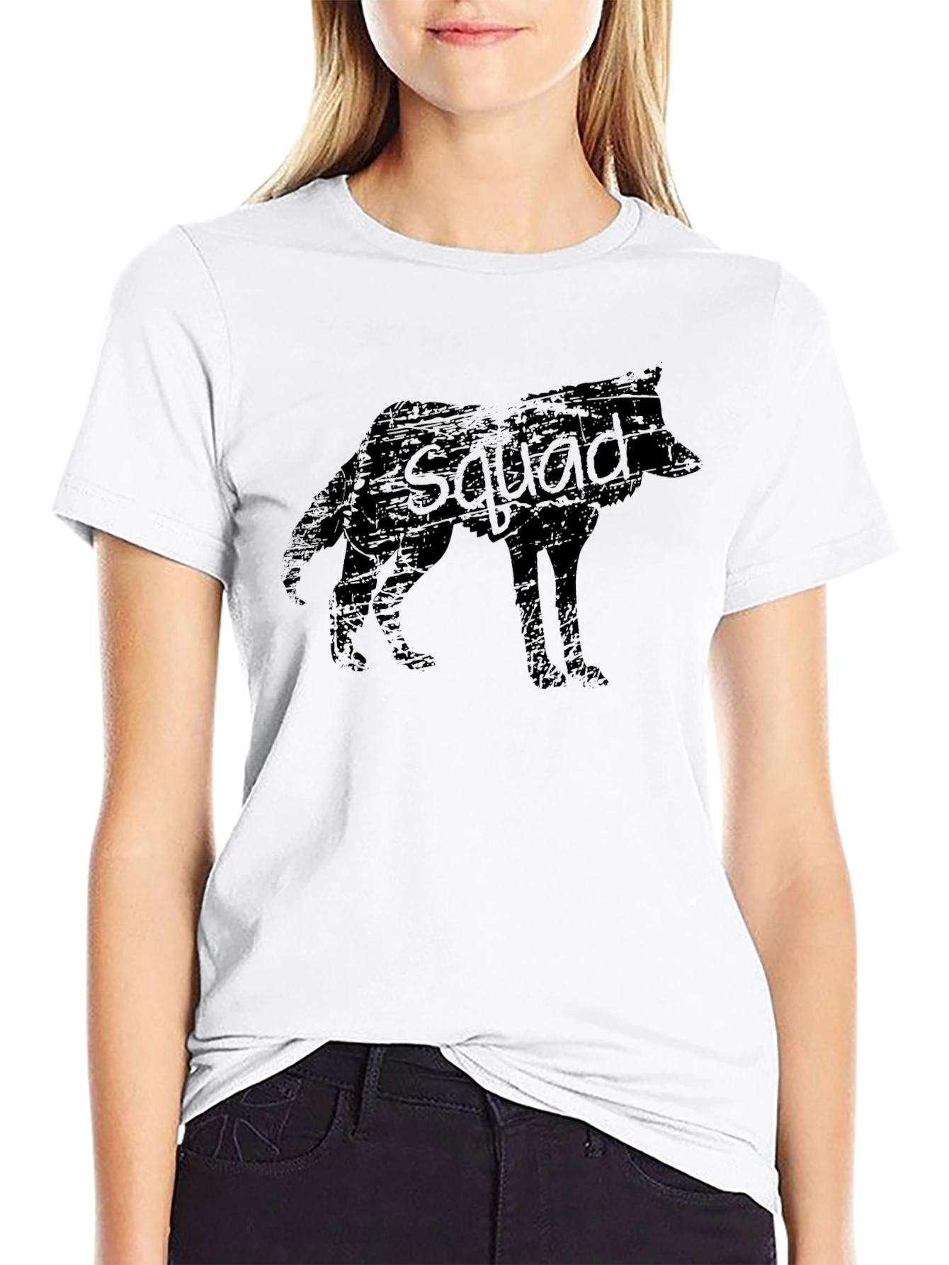 Wolf Squad Graphic Tee - Black T-Shirt