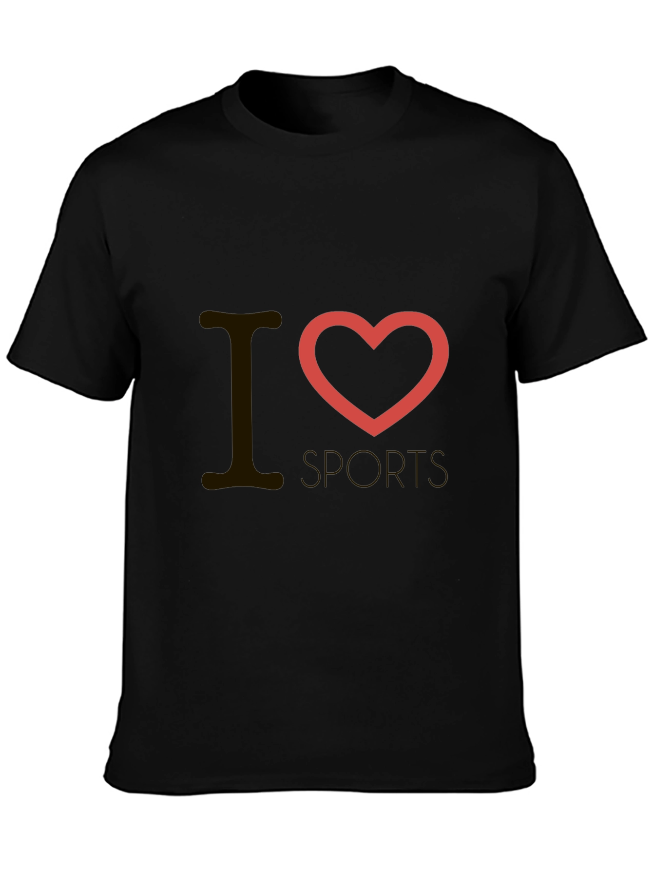 I Heart Sports Black T-Shirt