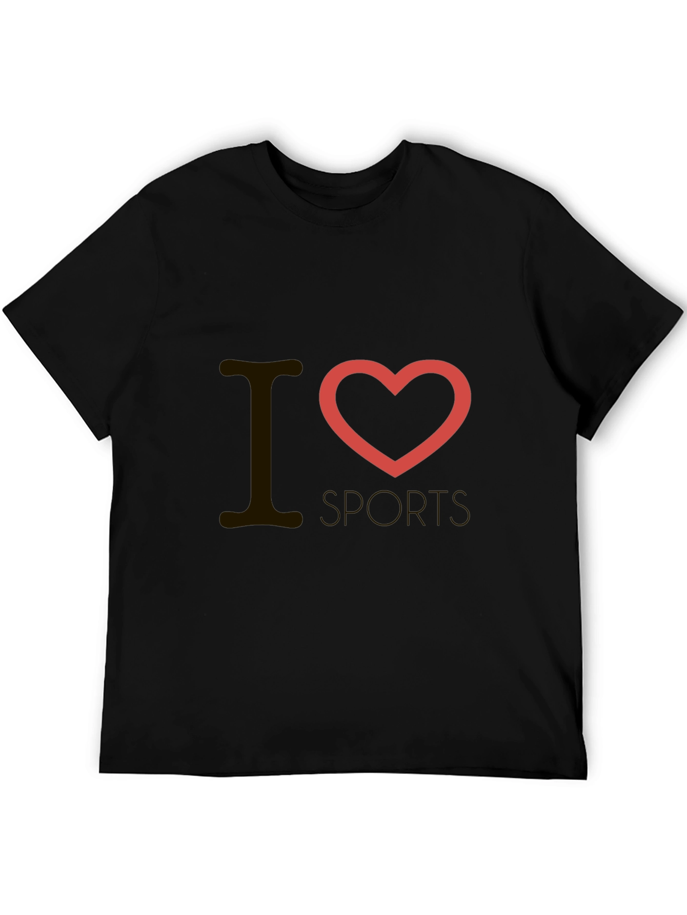 I Heart Sports Black T-Shirt