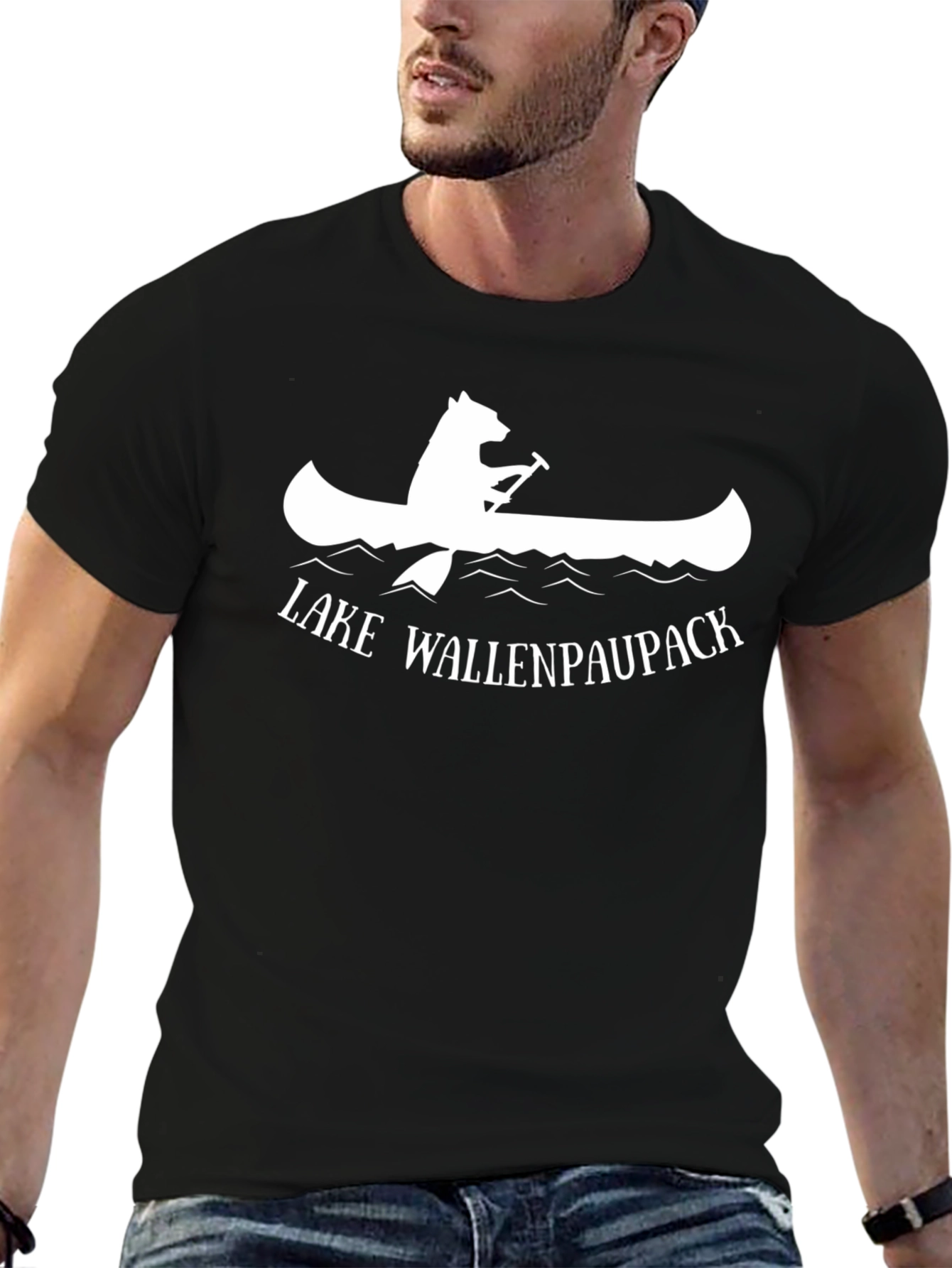 Lake Wallenpaupack Bear Canoe T-Shirt