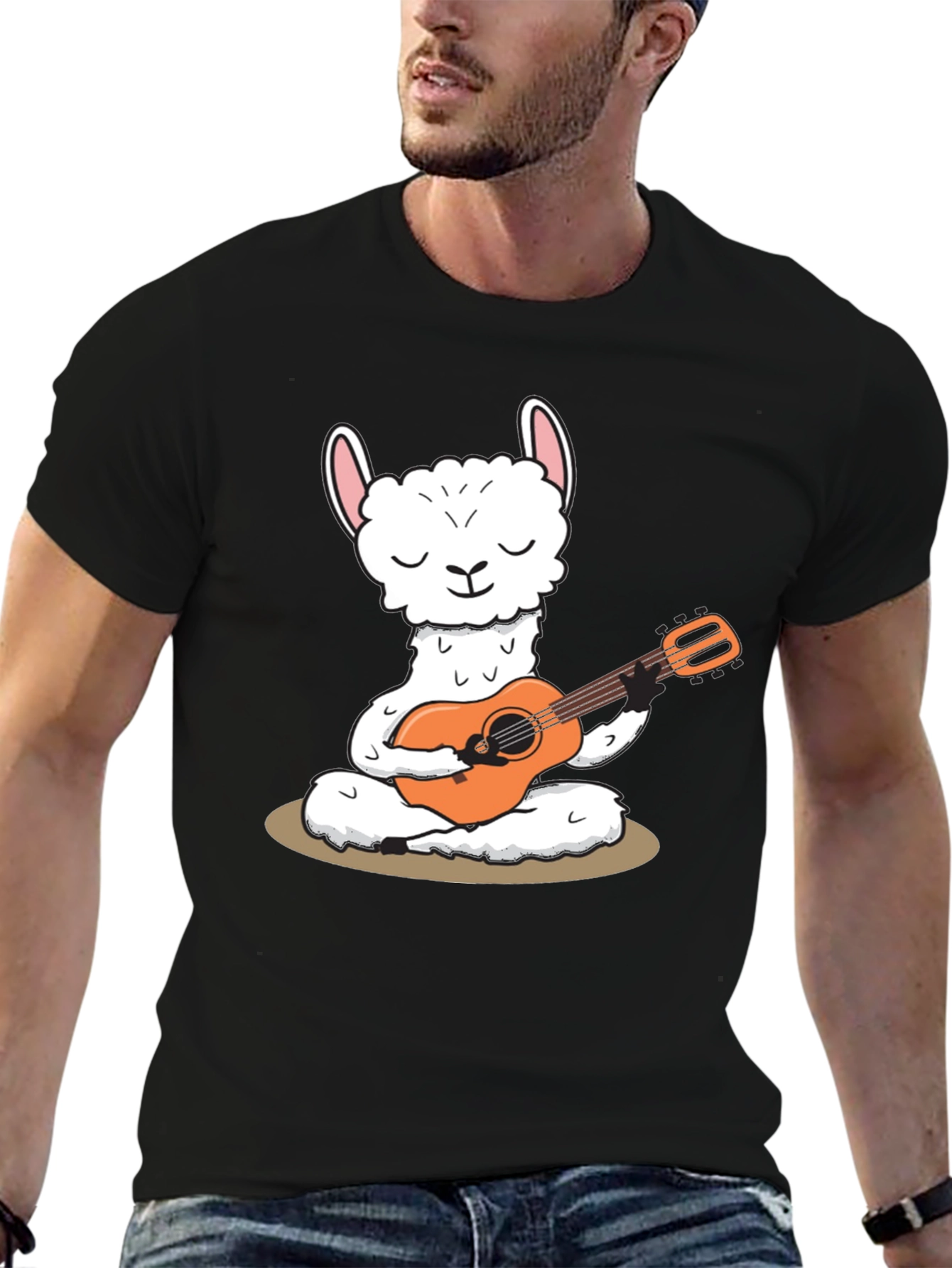 Llama Guitar T-Shirt