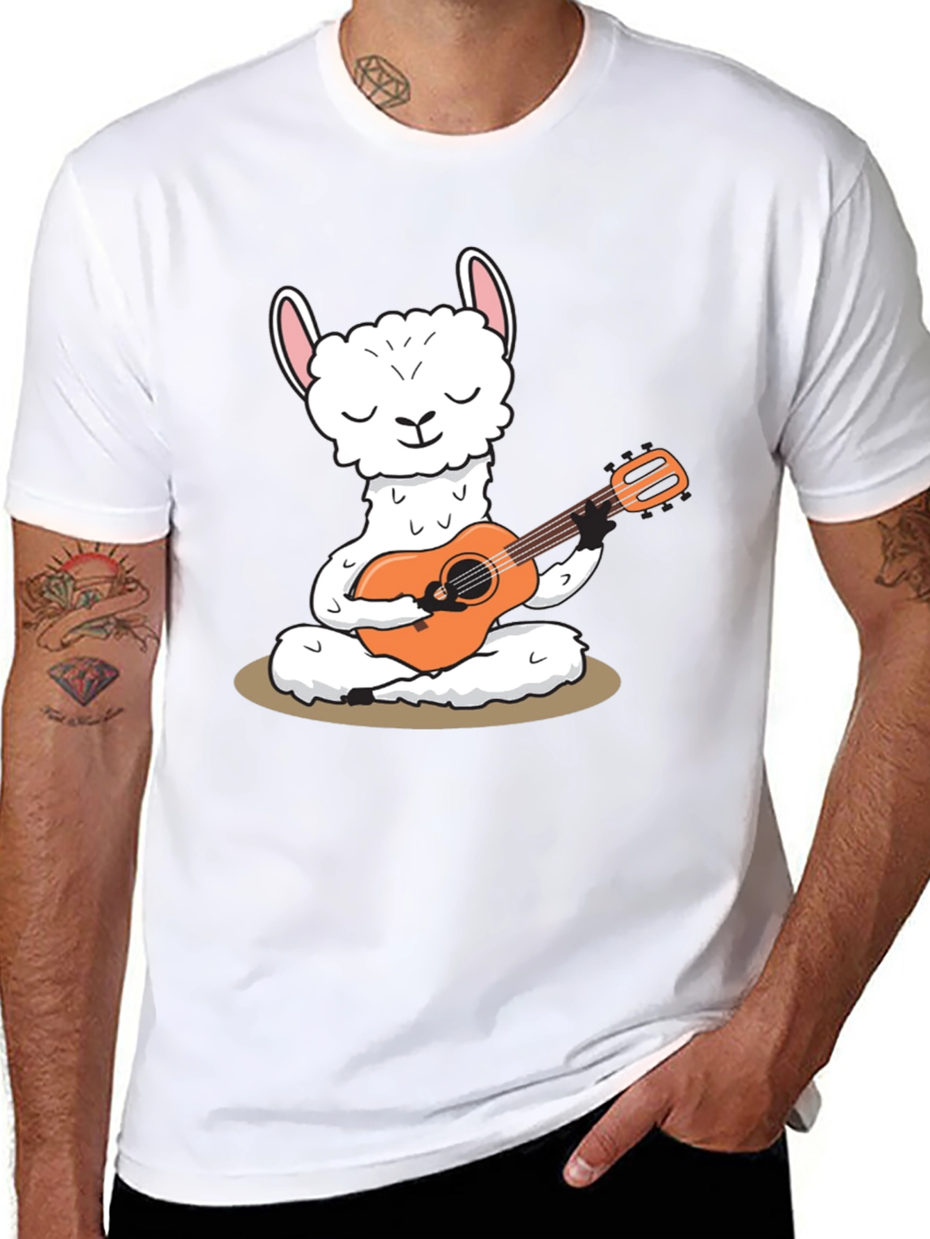 Llama Guitar T-Shirt