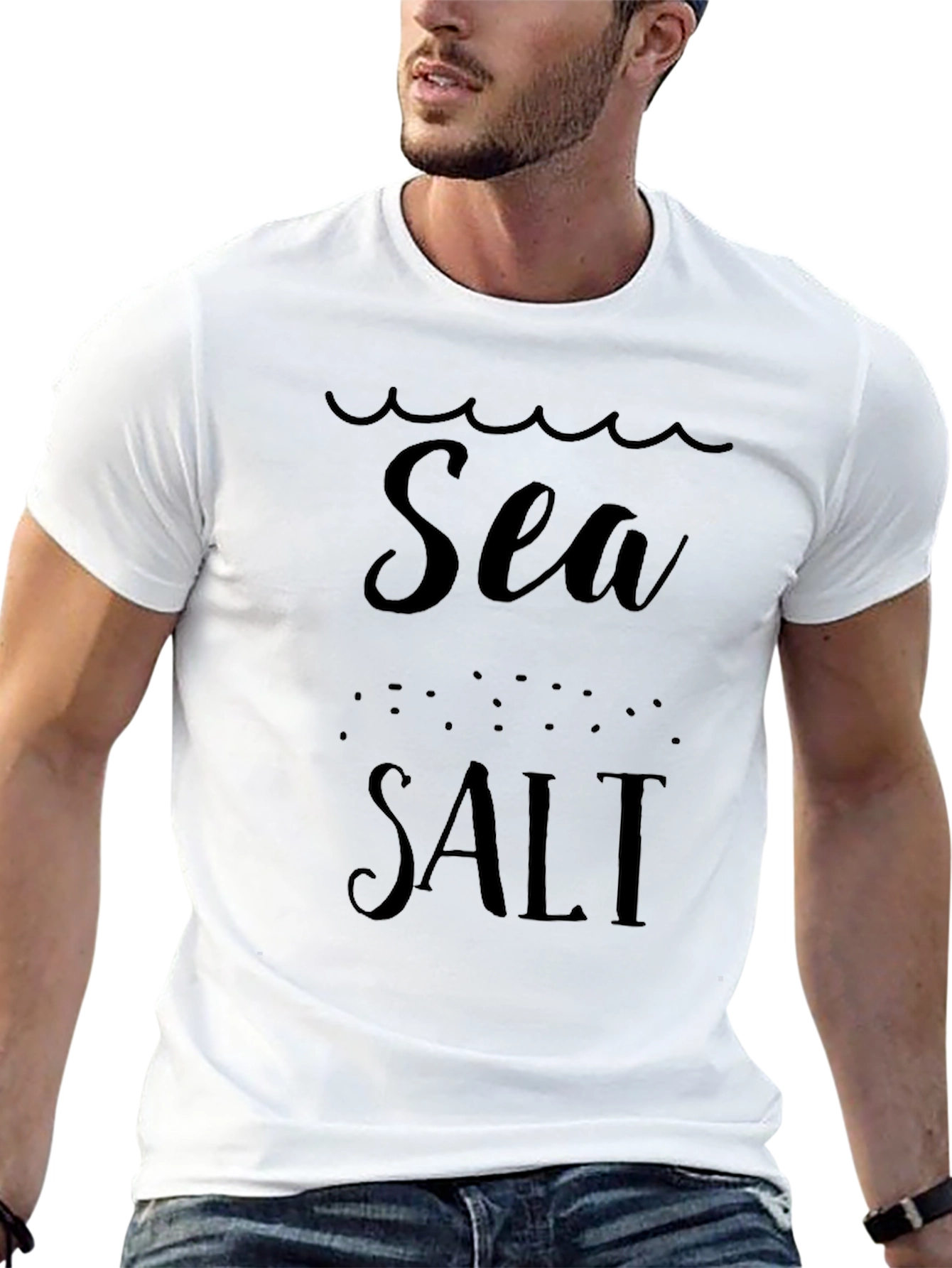 Sea Salt Black Graphic T-Shirt