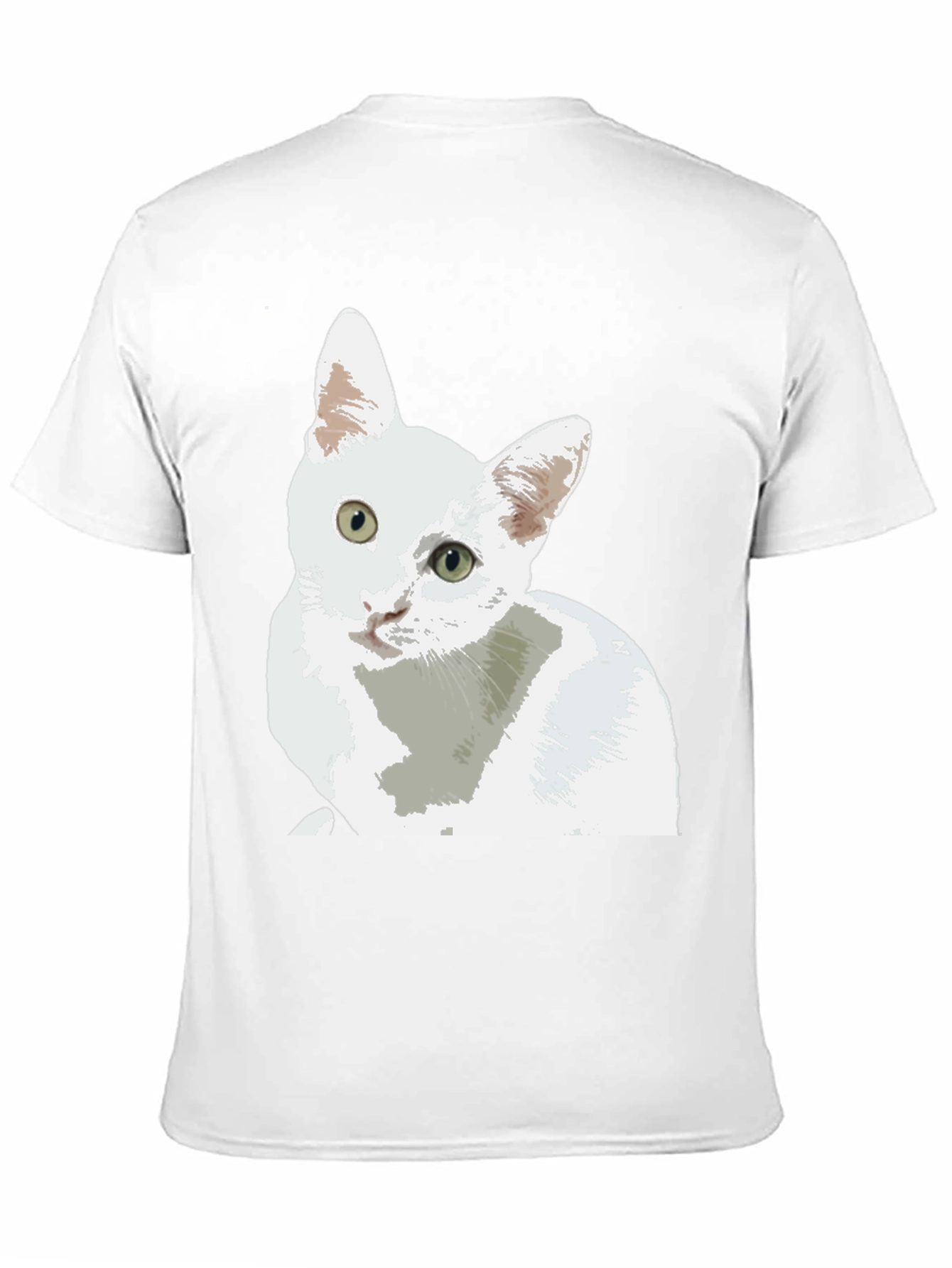 Cat Lover T-Shirt - Cute White Cat Design