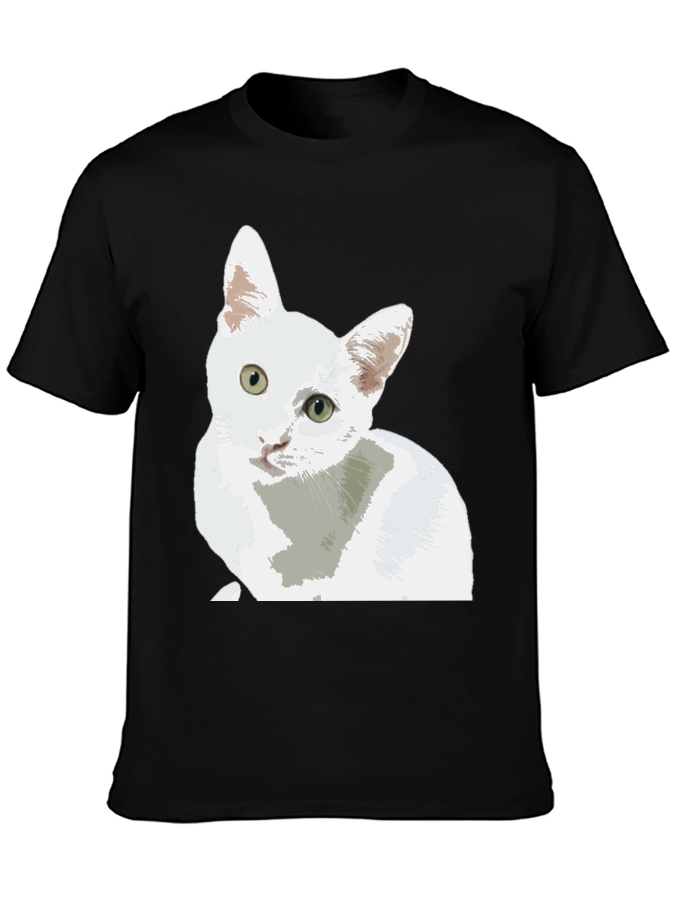 Cat Lover T-Shirt - Cute White Cat Design