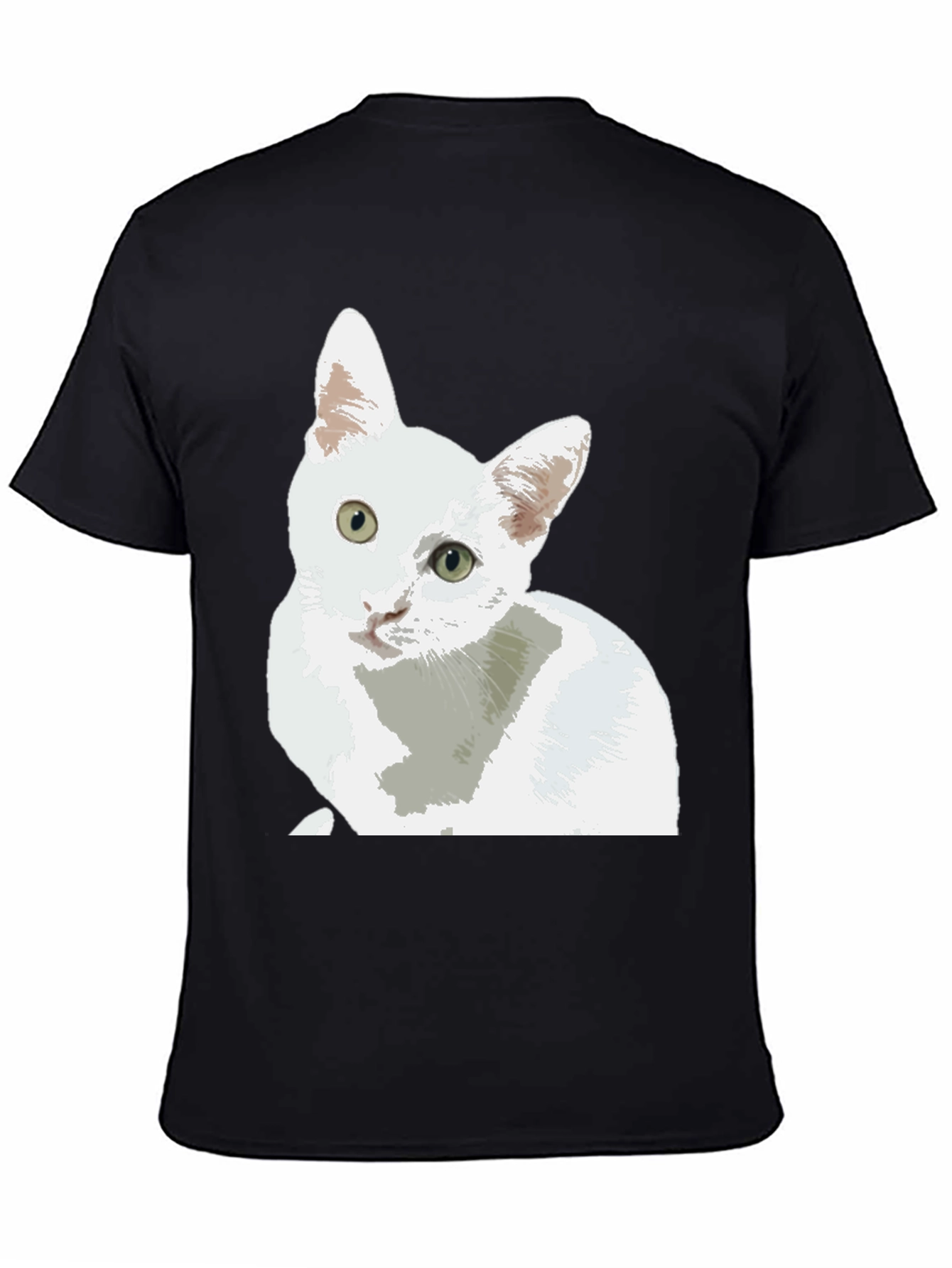 Cat Lover T-Shirt - Cute White Cat Design