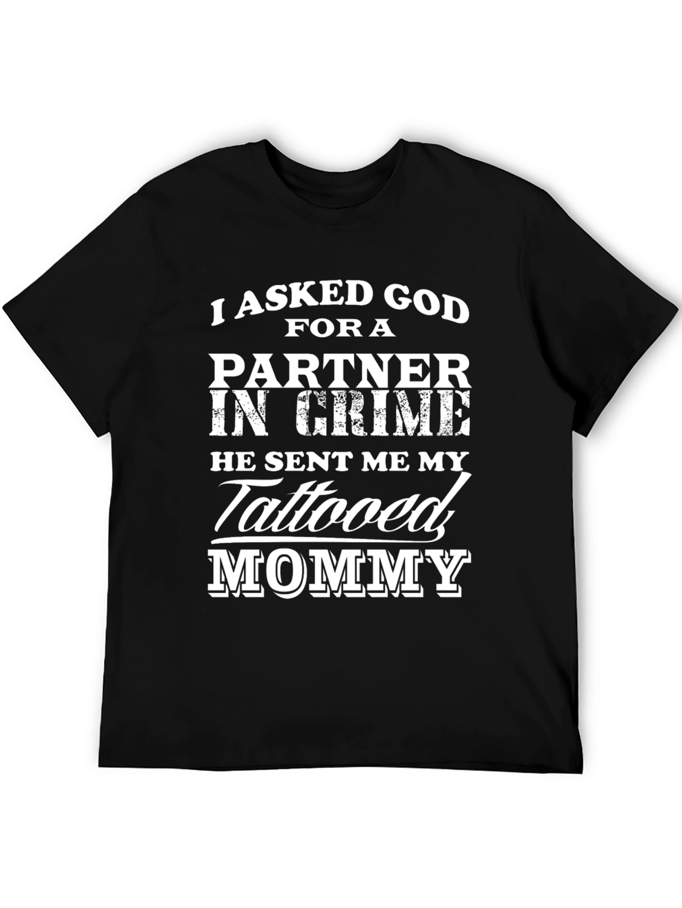 Tattooed Mommy Partner in Crime Graphic T-Shirt